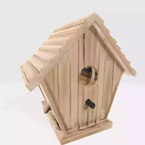 Charming Wooden Birdhouse