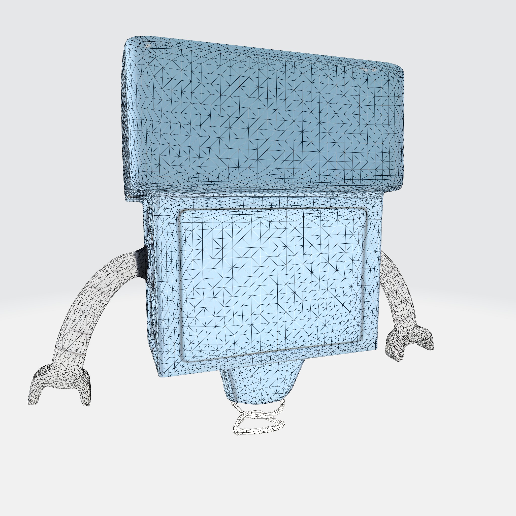 Cute and Quirky Robot 3D model_6