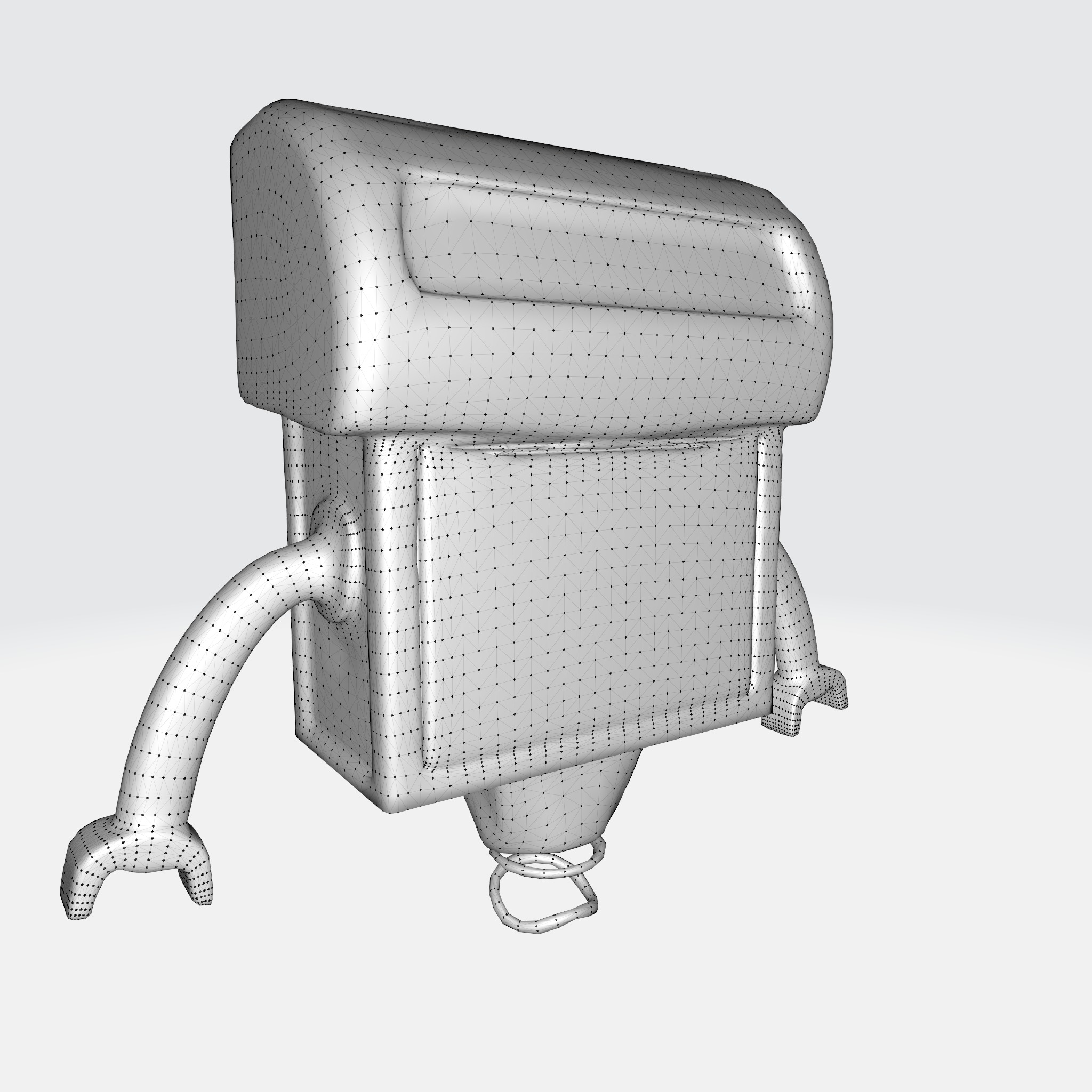 Cute and Quirky Robot 3D model_11