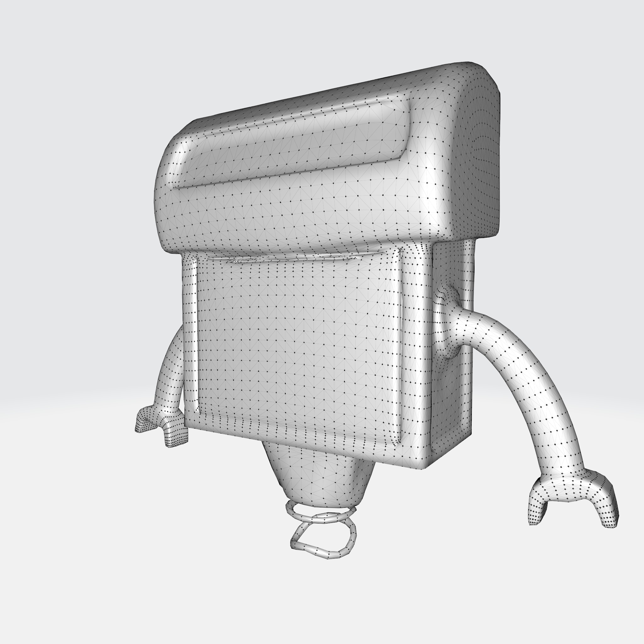 Cute and Quirky Robot 3D model_12