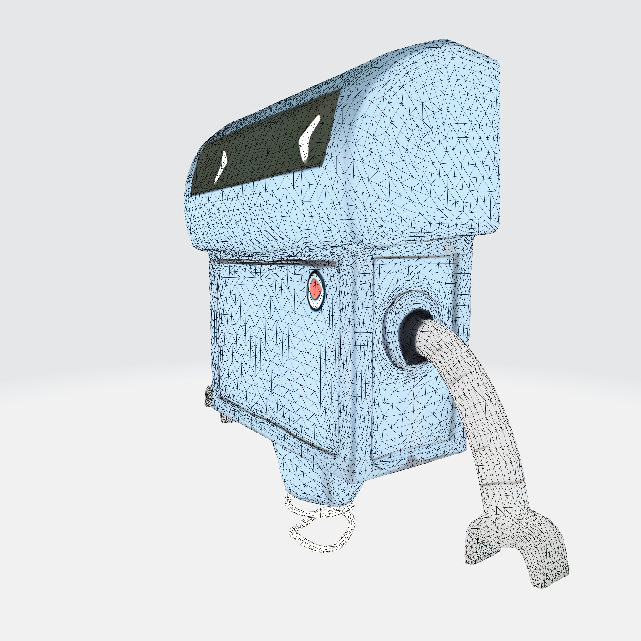 Cute and Quirky Robot 3D model_5