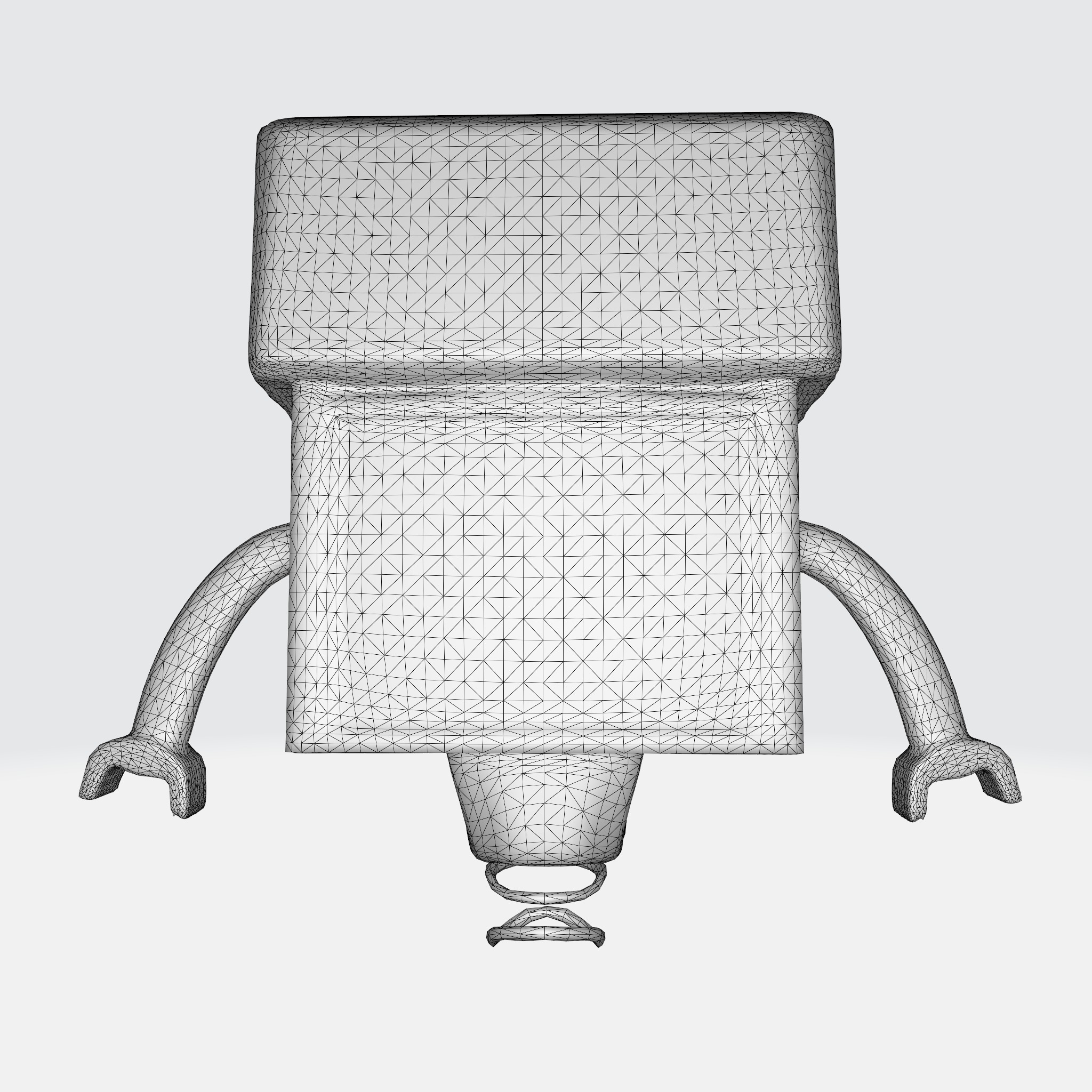 Cute and Quirky Robot 3D model_9