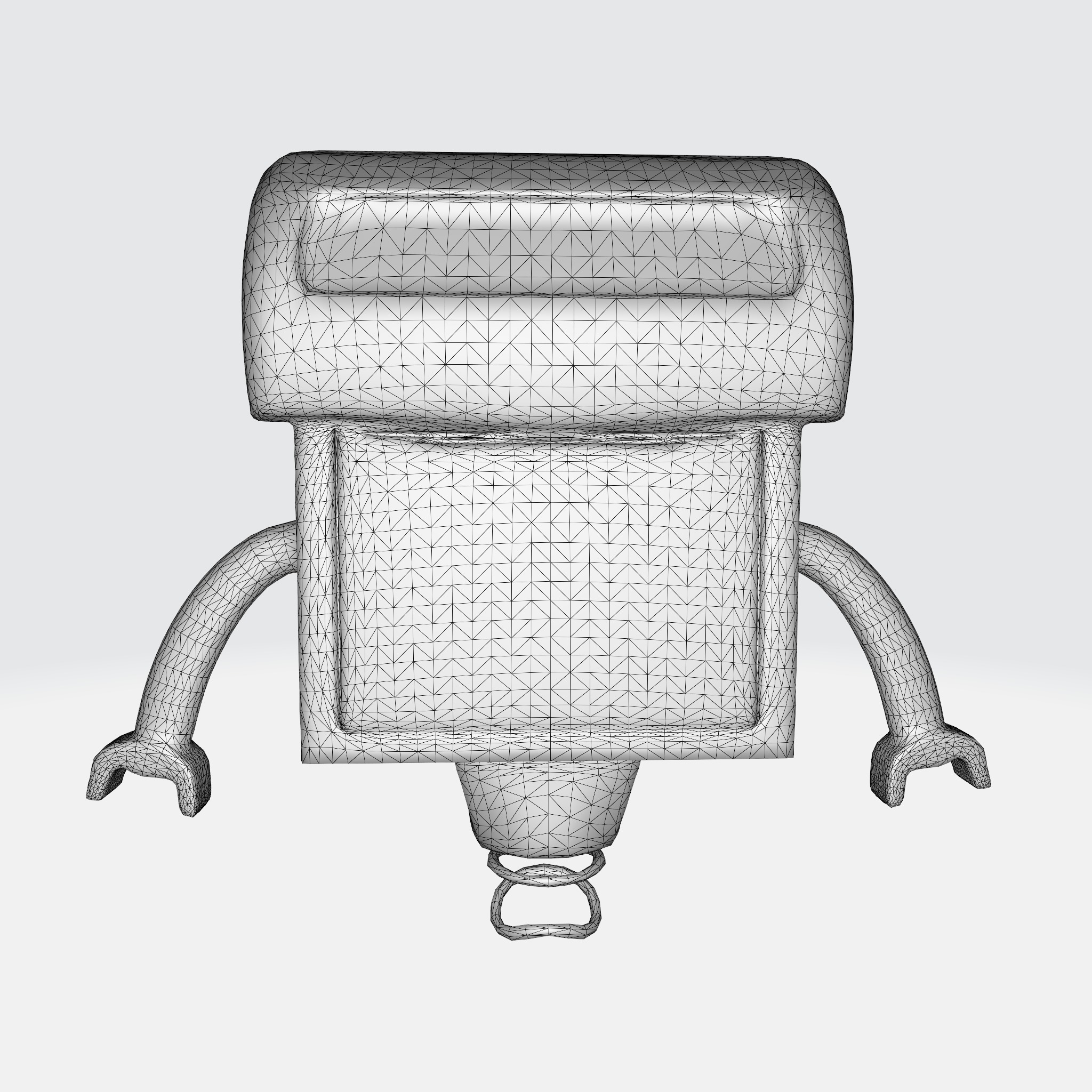 Cute and Quirky Robot 3D model_7