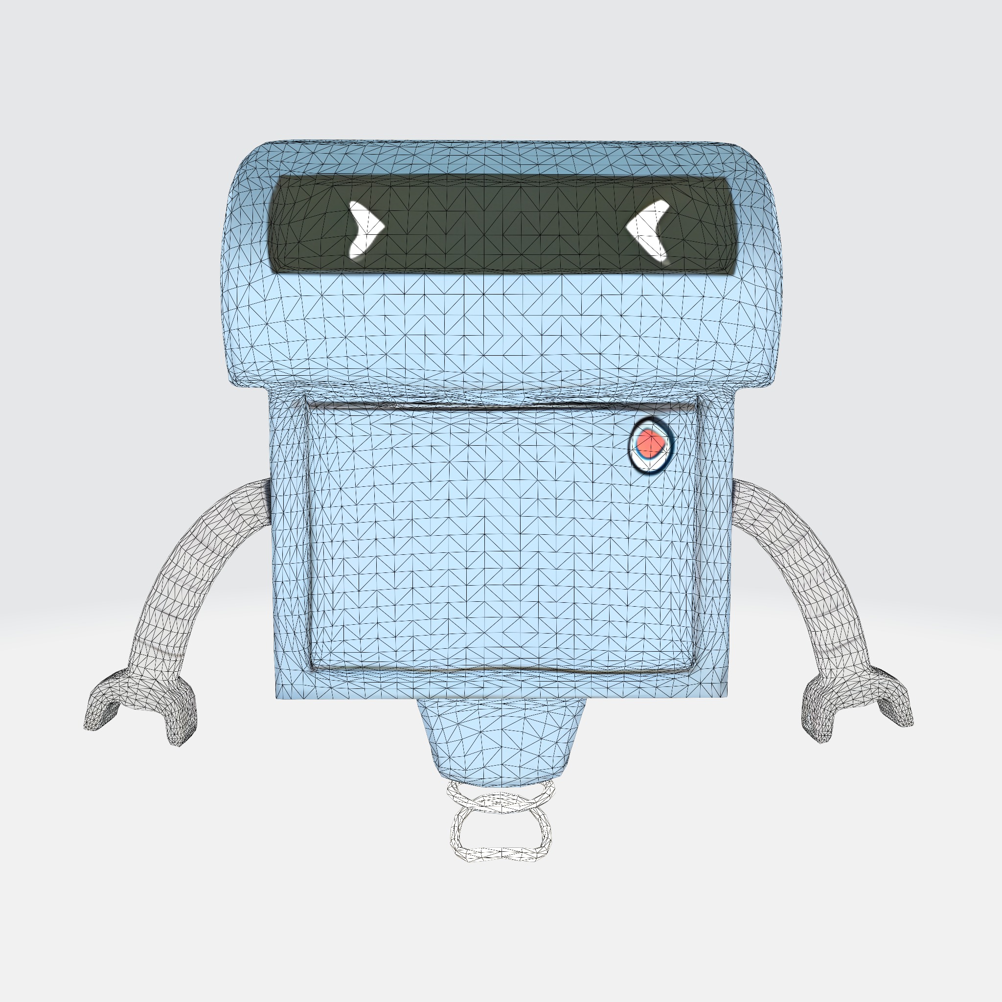 Cute and Quirky Robot 3D model_4