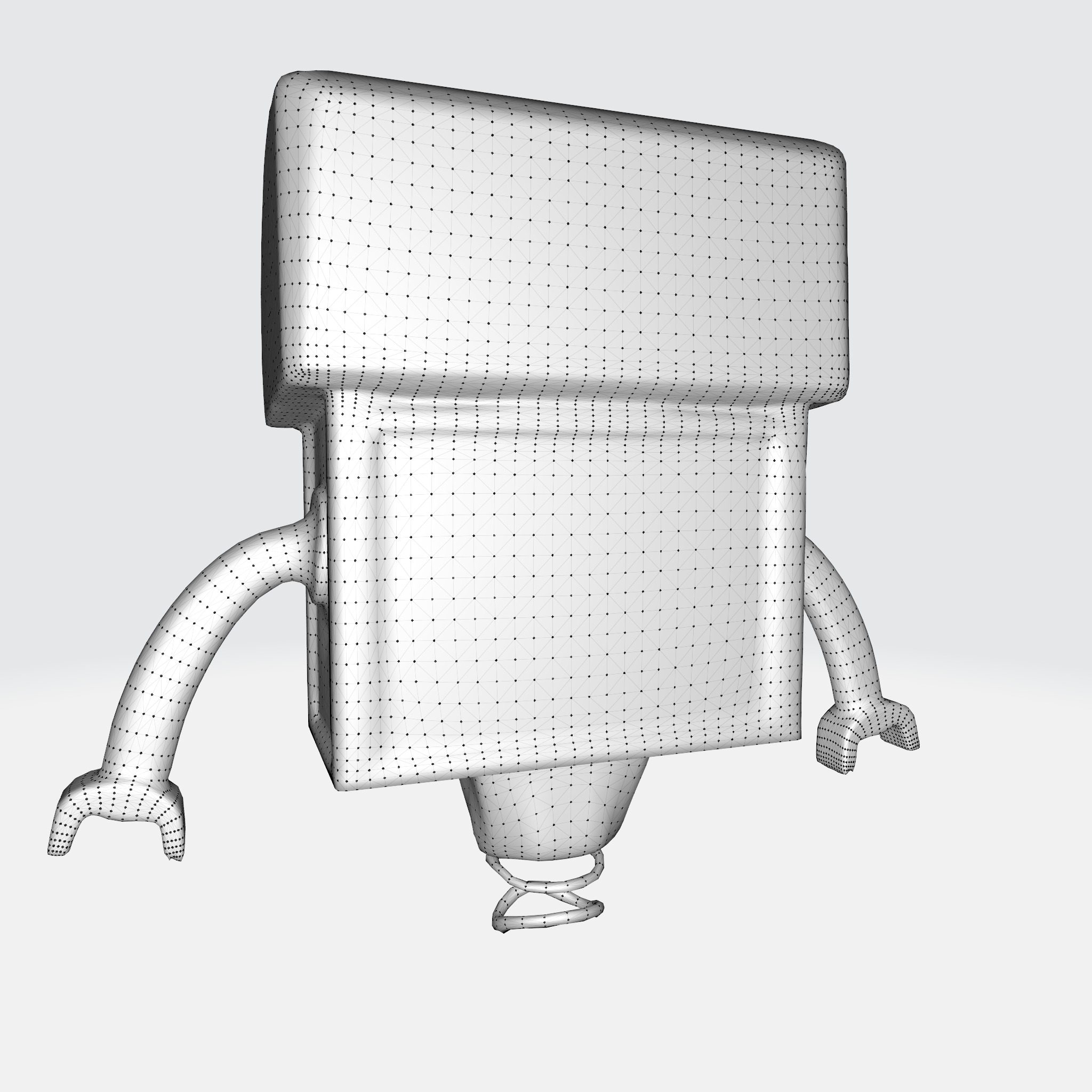 Cute and Quirky Robot 3D model_13