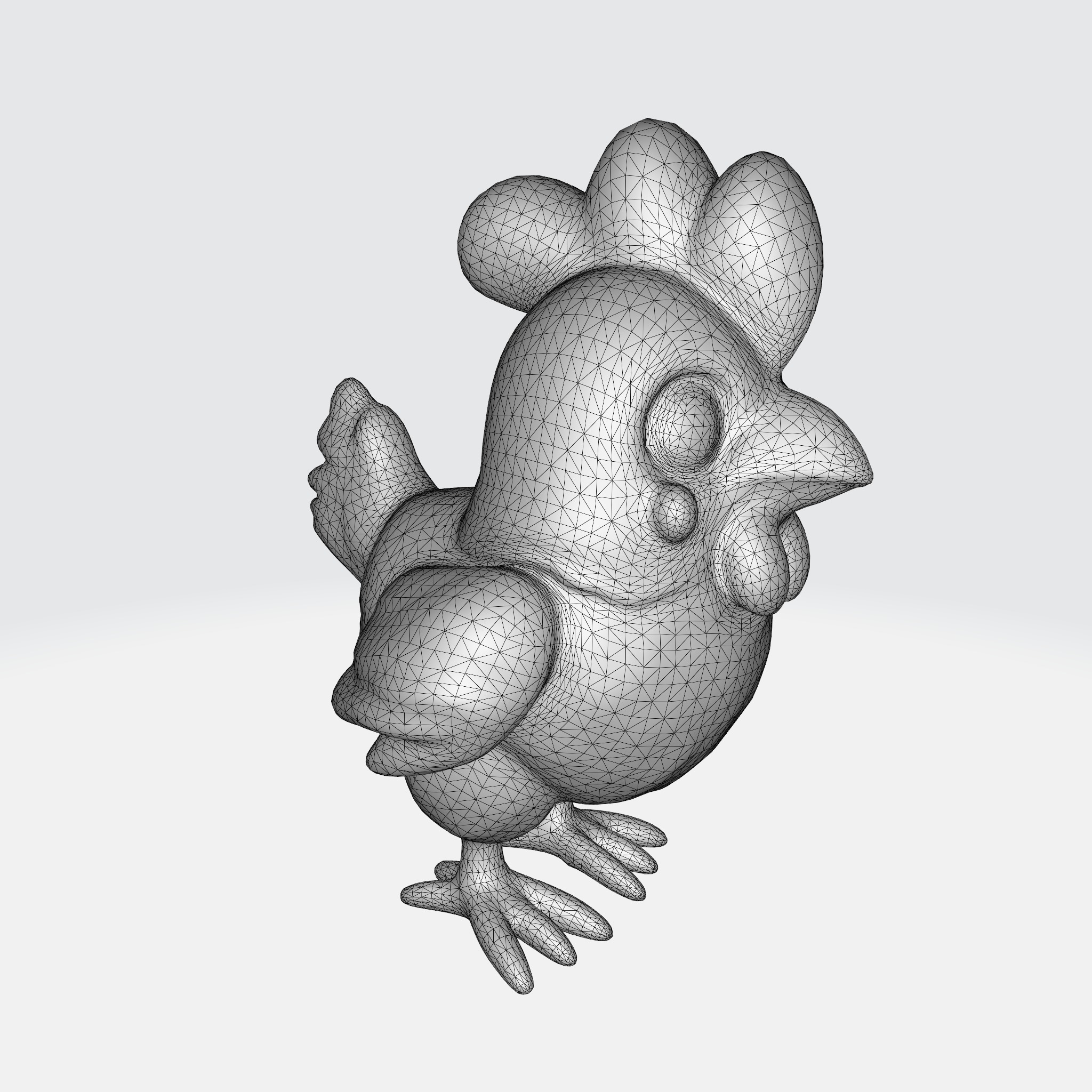 Cartoon Chicken 3D model_9