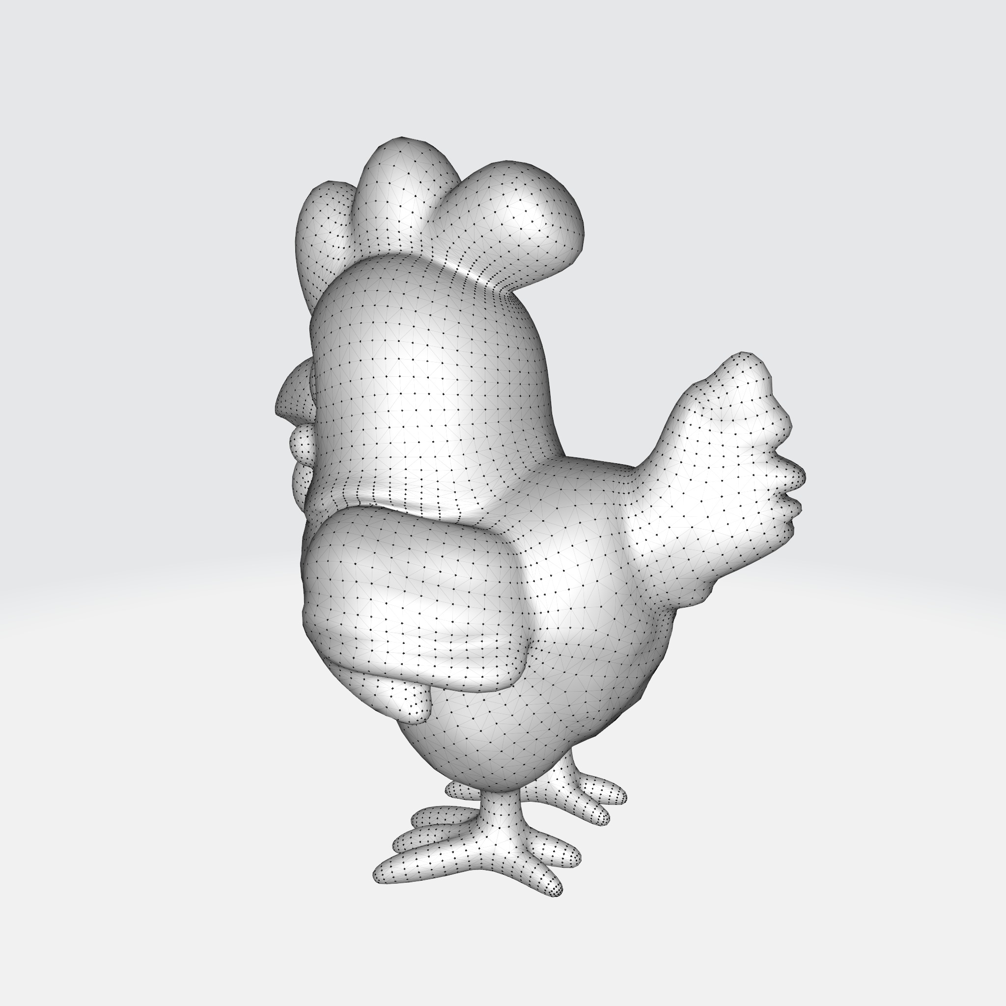Cartoon Chicken 3D model_11