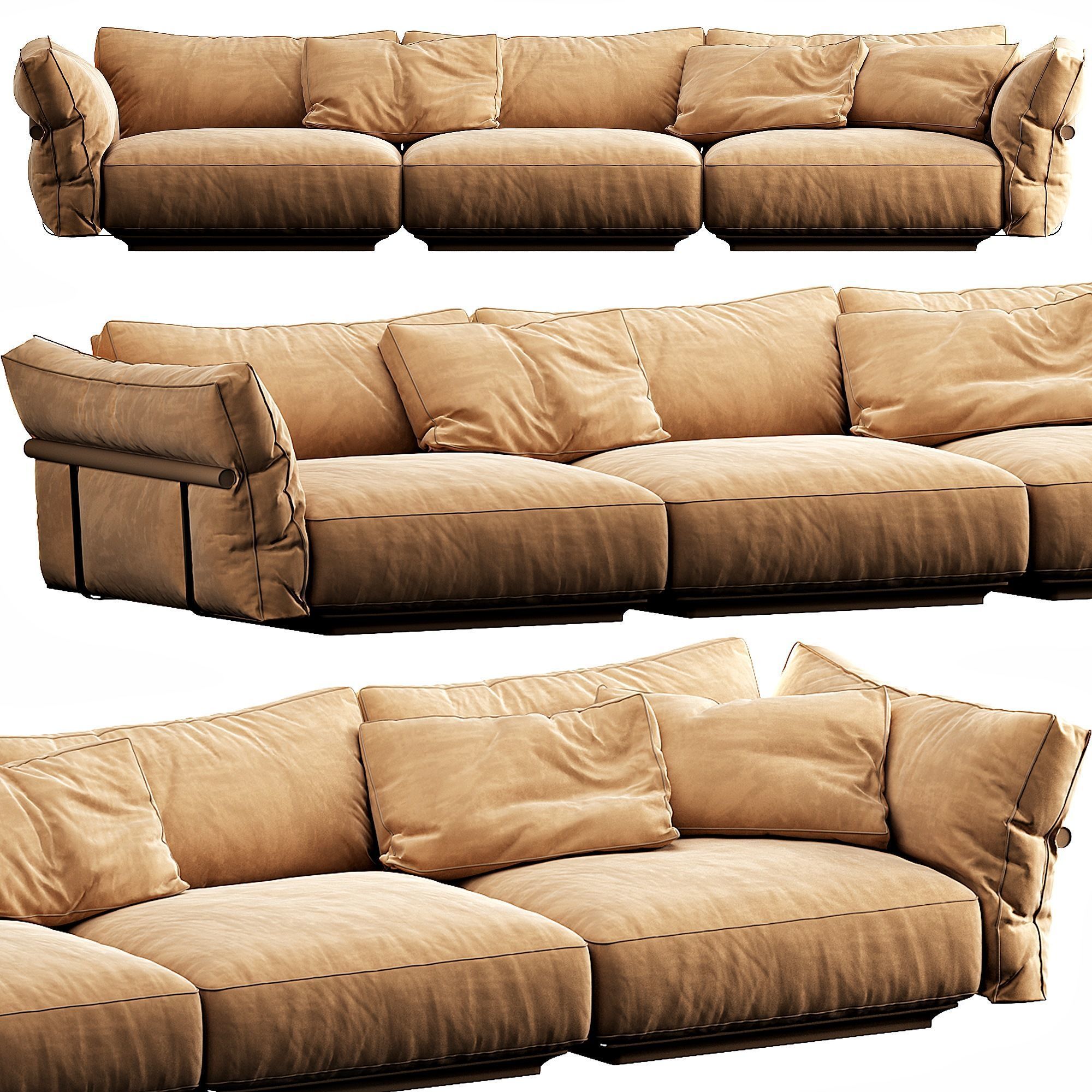 Flexform Camelot 3D model_2