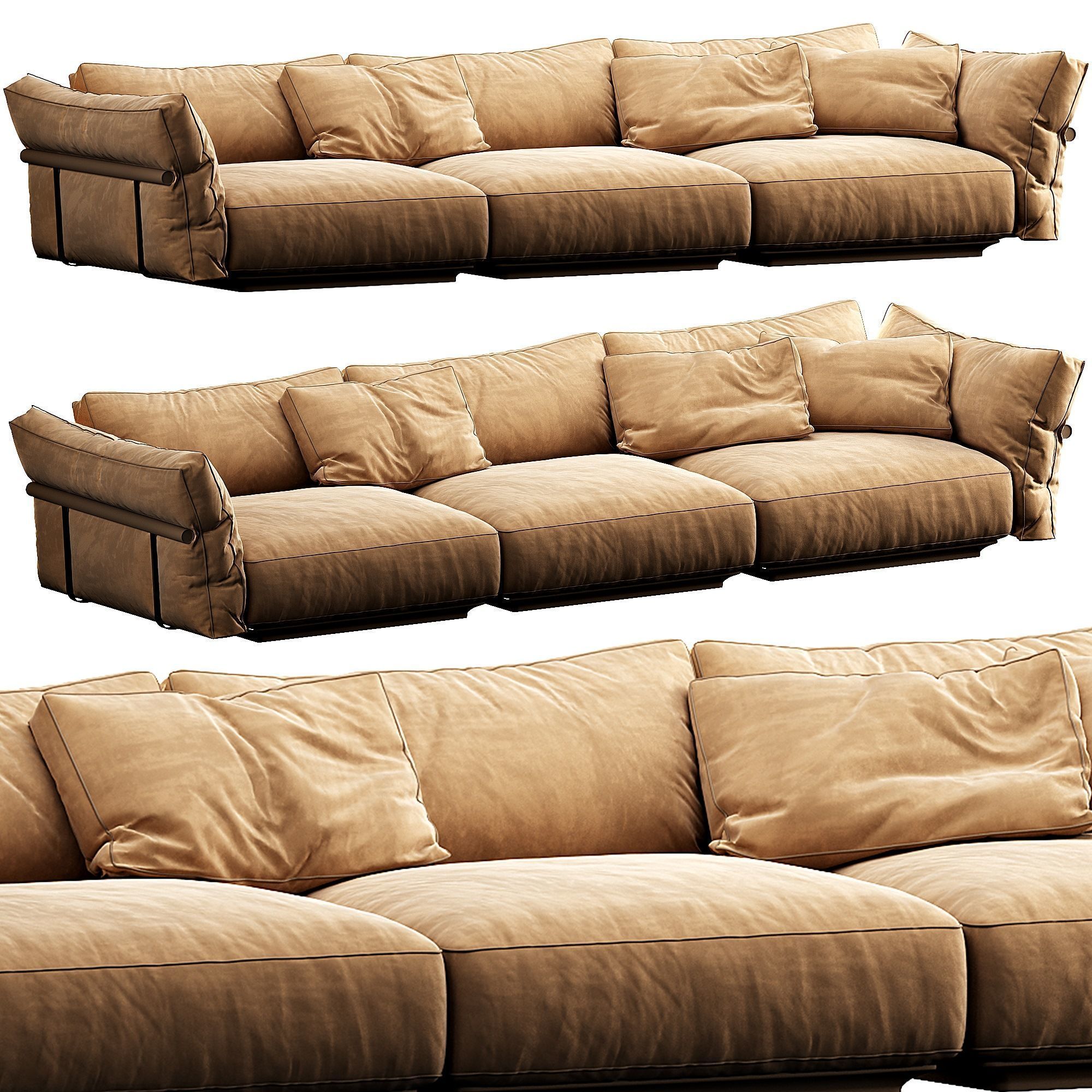 Flexform Camelot 3D model_3