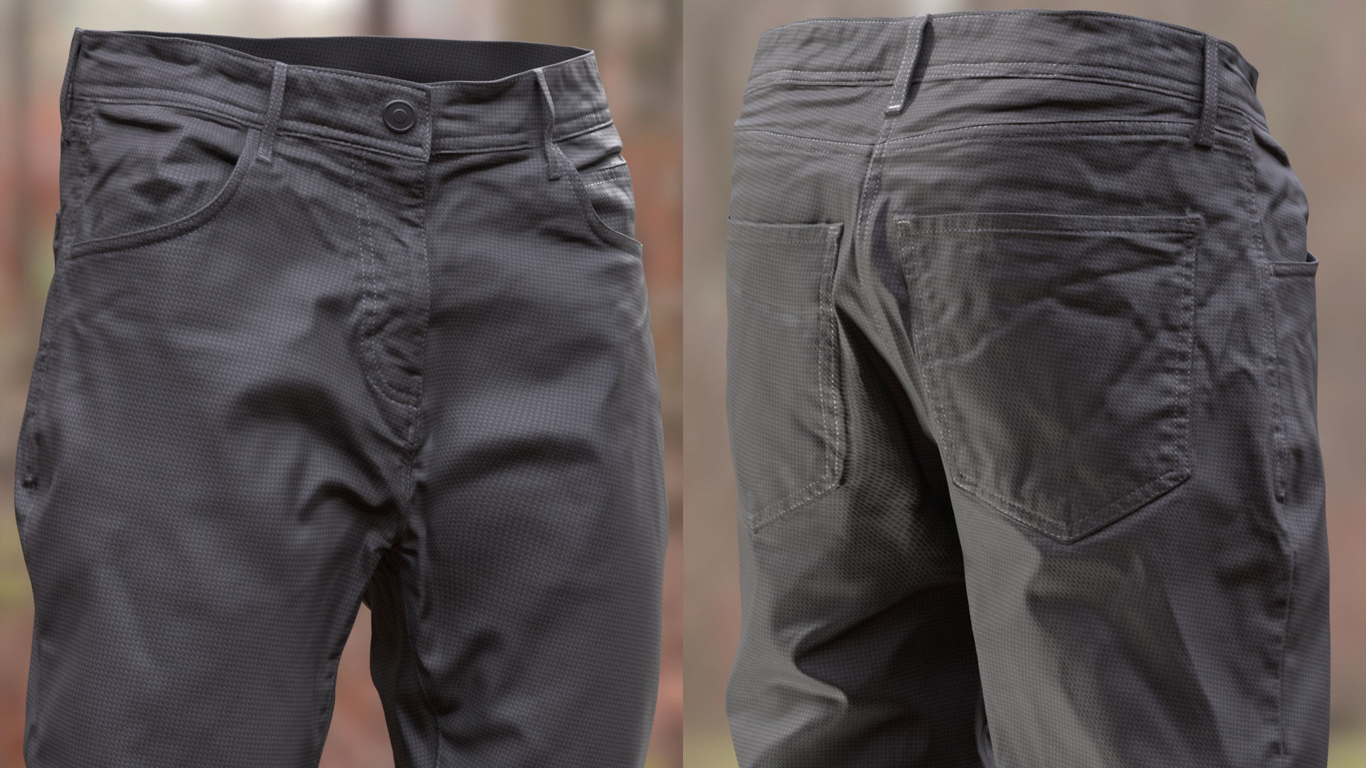 Pants 5 - All MH Bodies and UE5 Skeletons - Rigged Low-poly 3D model_11