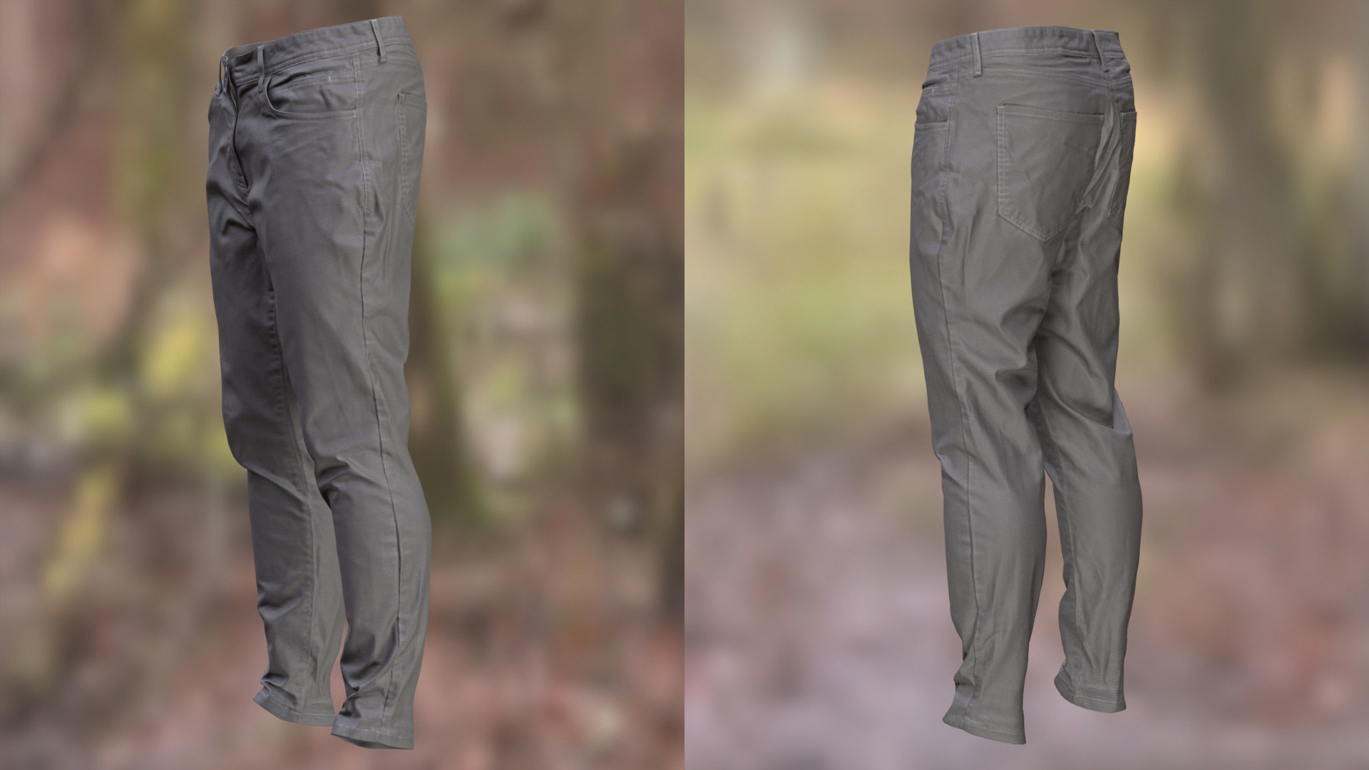 Pants 5 - All MH Bodies and UE5 Skeletons - Rigged Low-poly 3D model_7