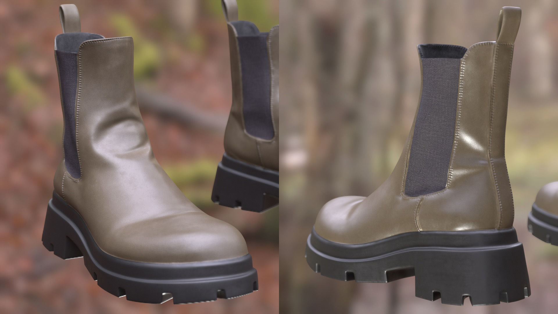 Boots 59 - All MH Bodies and UE5 Skeletons - Rigged Low-poly 3D model_9