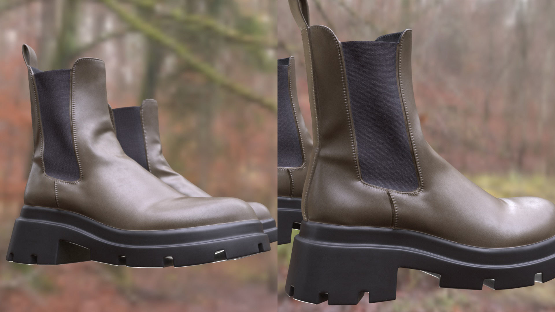 Boots 59 - All MH Bodies and UE5 Skeletons - Rigged Low-poly 3D model_10