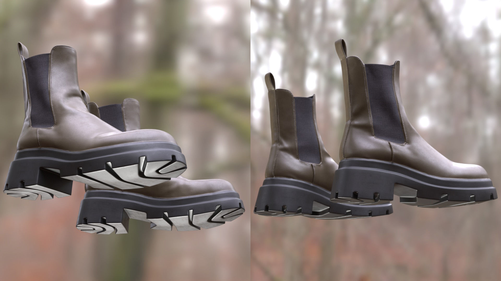 Boots 59 - All MH Bodies and UE5 Skeletons - Rigged Low-poly 3D model_11