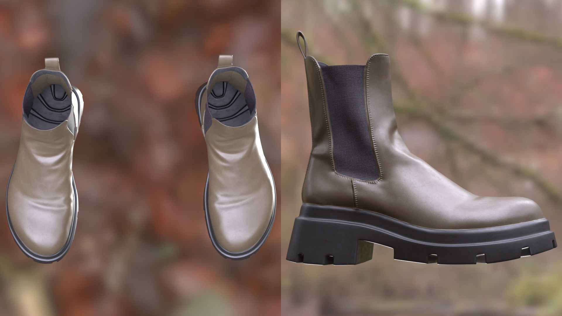 Boots 59 - All MH Bodies and UE5 Skeletons - Rigged Low-poly 3D model_14