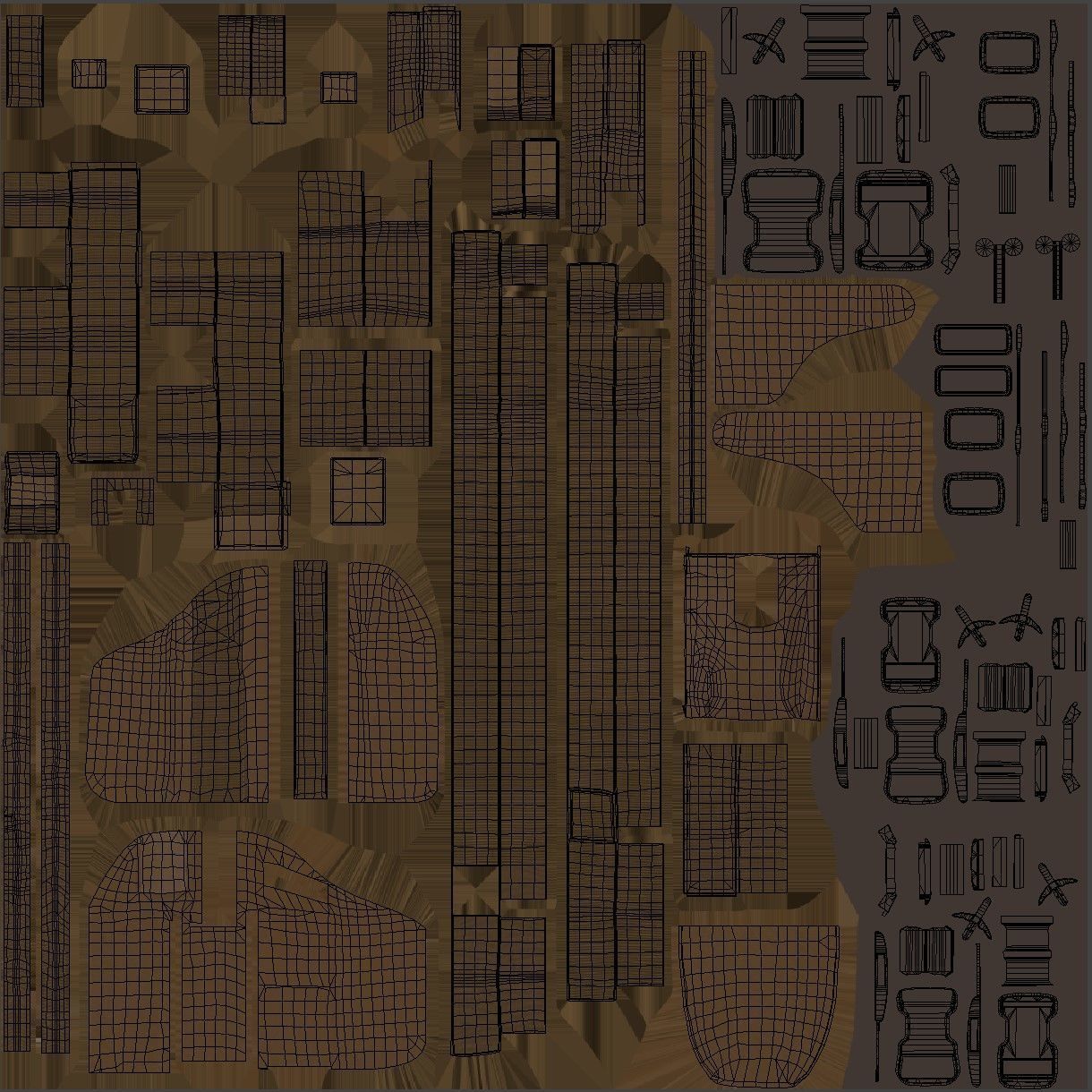 Tactical Holster 18 - All MH Bodies and UE5 Skeletons - Rigged Low-poly 3D model_20