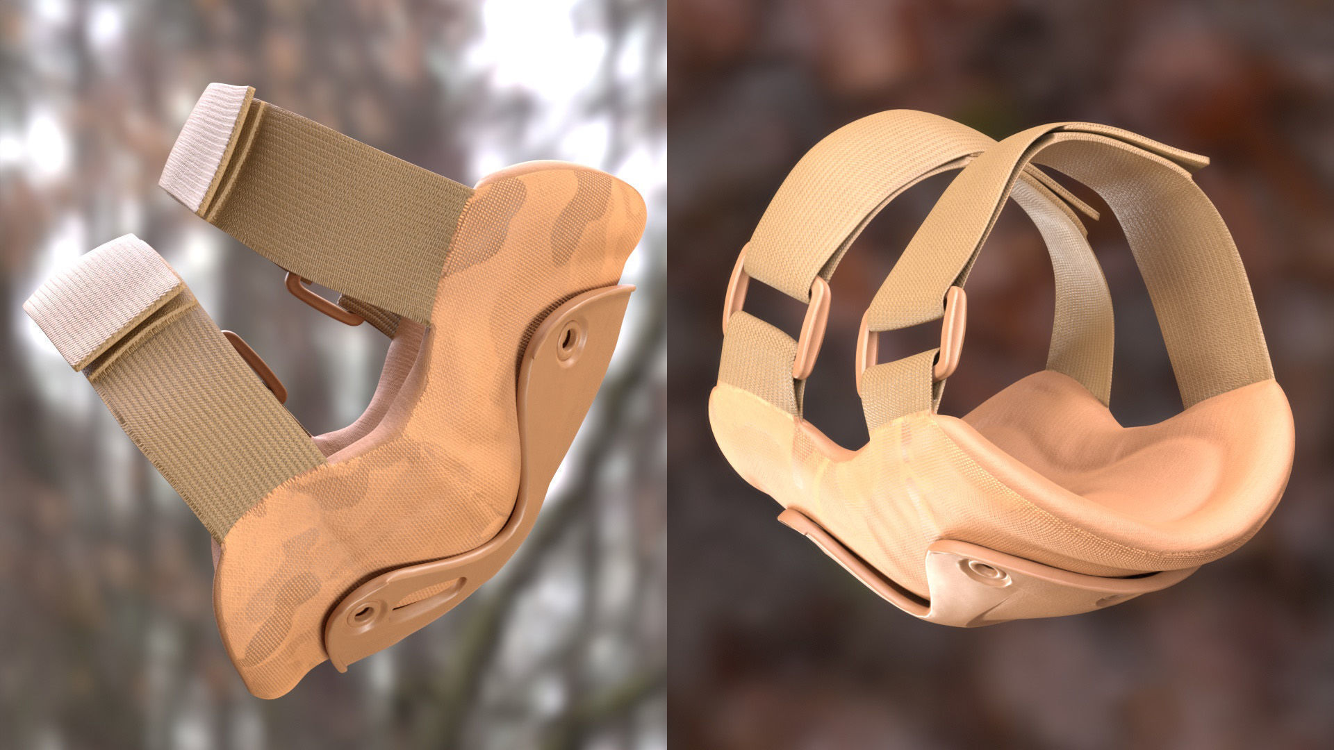 Elbow Pads 17 - All MH Bodies and UE5 Skeletons - Rigged Low-poly 3D model_8