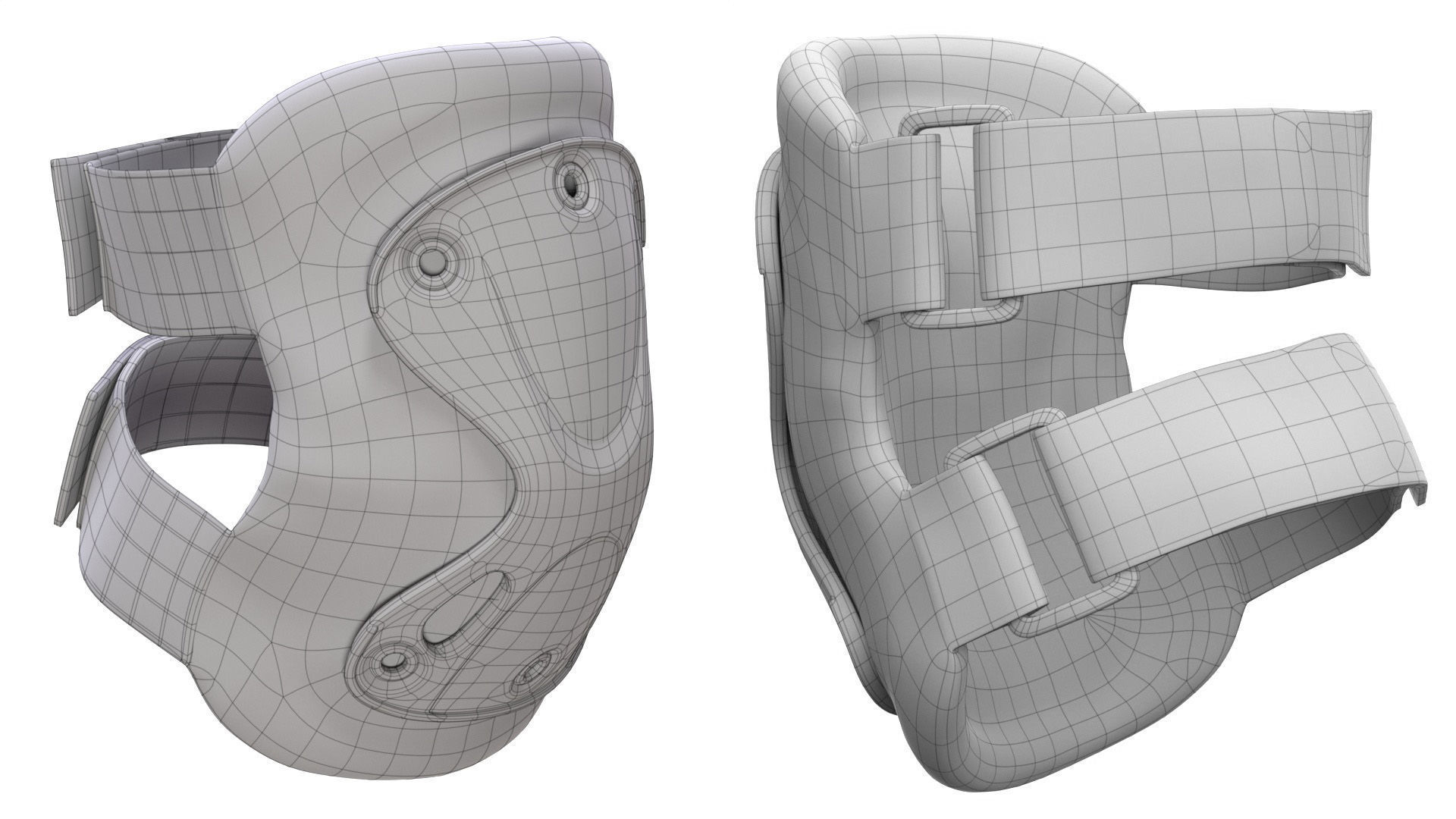 Elbow Pads 17 - All MH Bodies and UE5 Skeletons - Rigged Low-poly 3D model_18