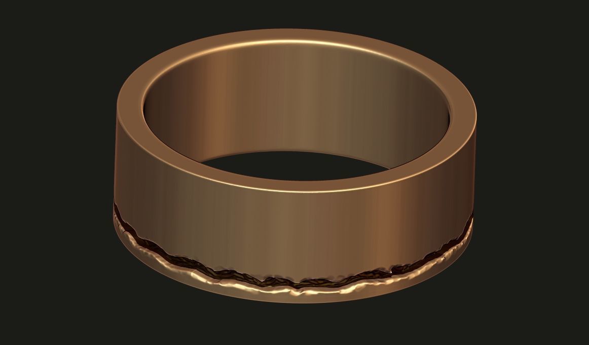 SET OF 13 SIZES WEDDING RINGS WITH THE IMAGE OF A TREE 3D print model_3