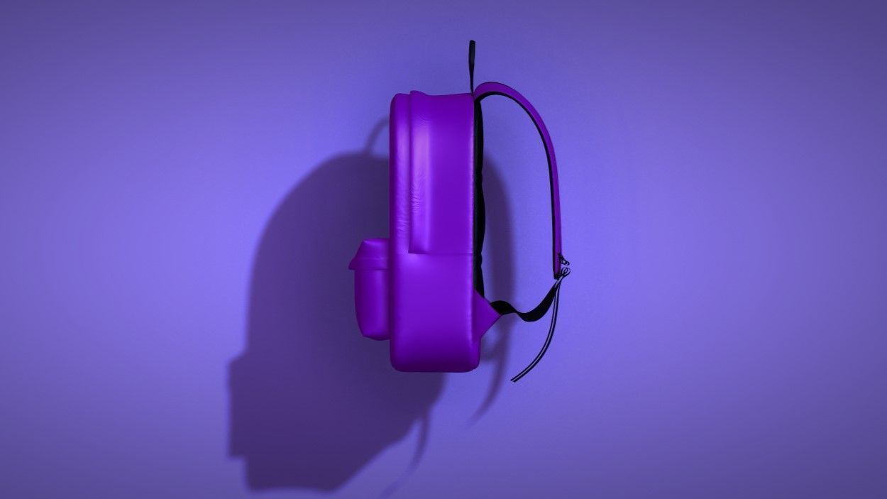 Schoolbag 3D model_2