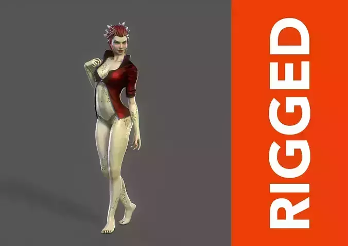 Poison Ivy Rig Low-poly 3D model