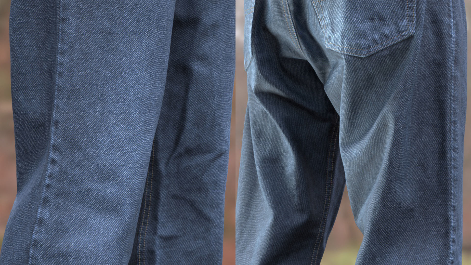 Jeans 11 - All MH Bodies and UE5 Skeletons - Rigged Low-poly 3D model_10