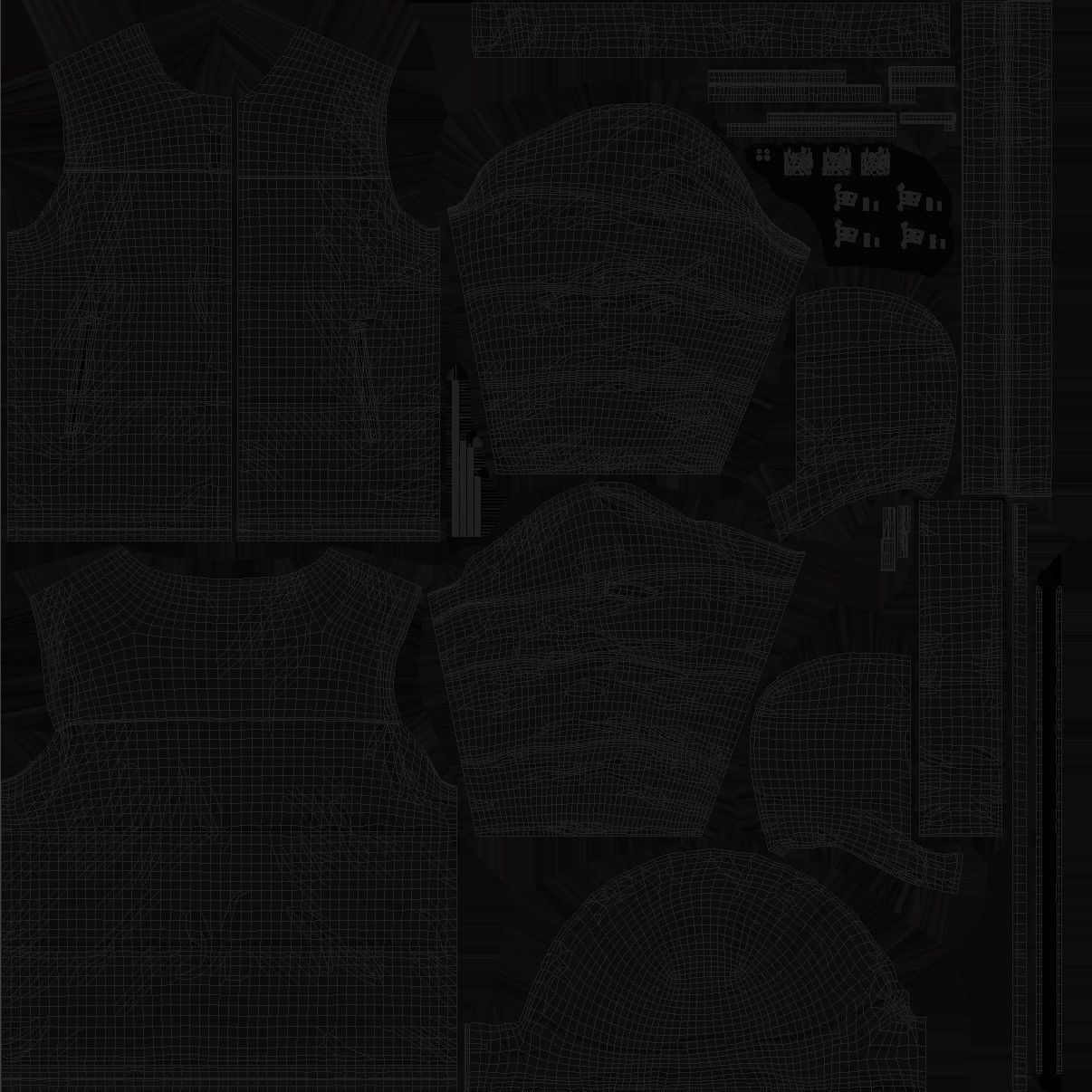 Puffer 10 - All MH Bodies and UE5 Skeletons - Rigged Low-poly 3D model_19