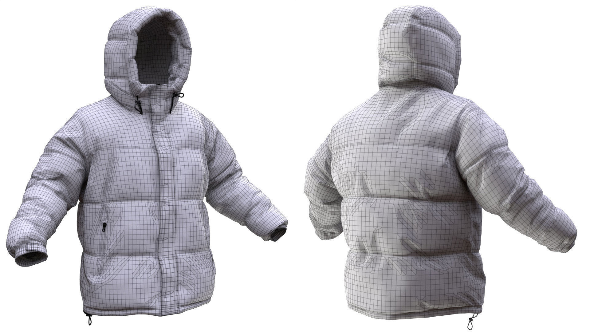 Puffer 10 - All MH Bodies and UE5 Skeletons - Rigged Low-poly 3D model_18