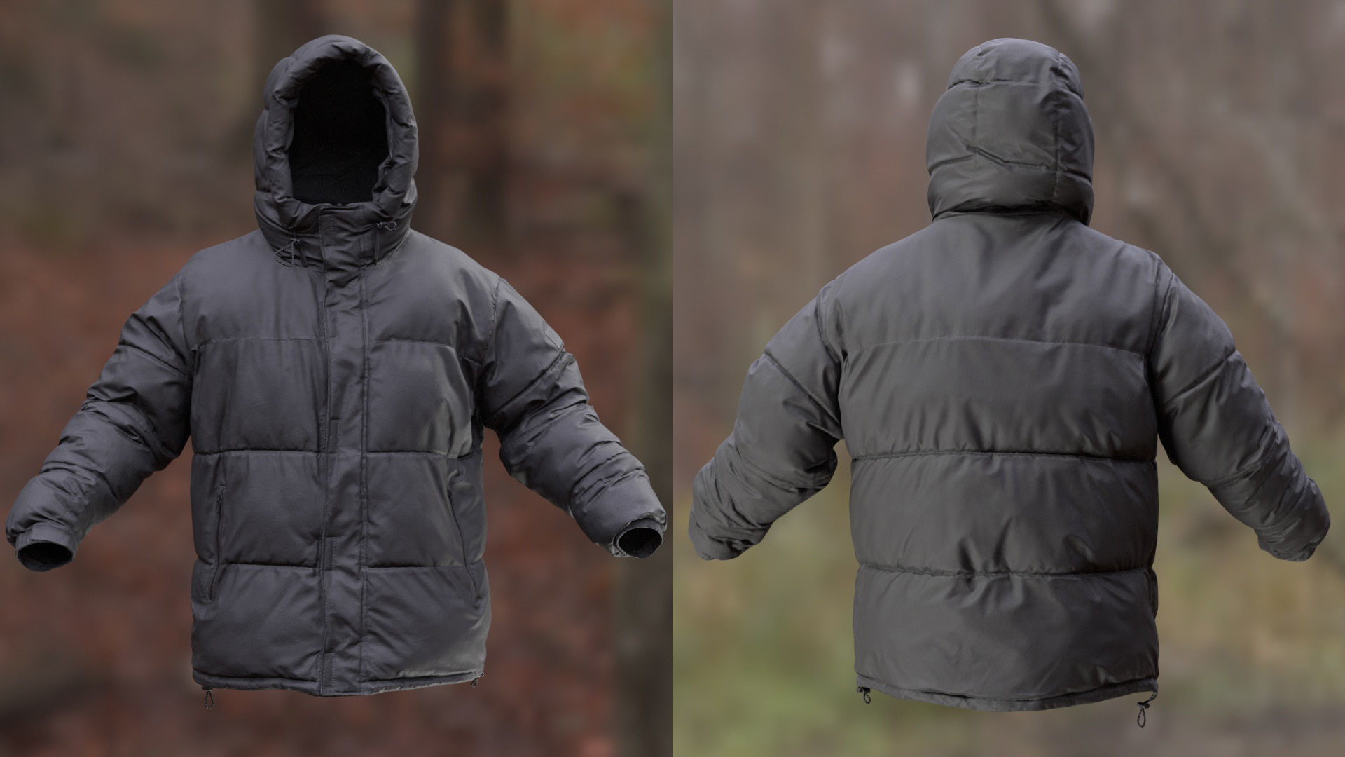 Puffer 10 - All MH Bodies and UE5 Skeletons - Rigged Low-poly 3D model_7