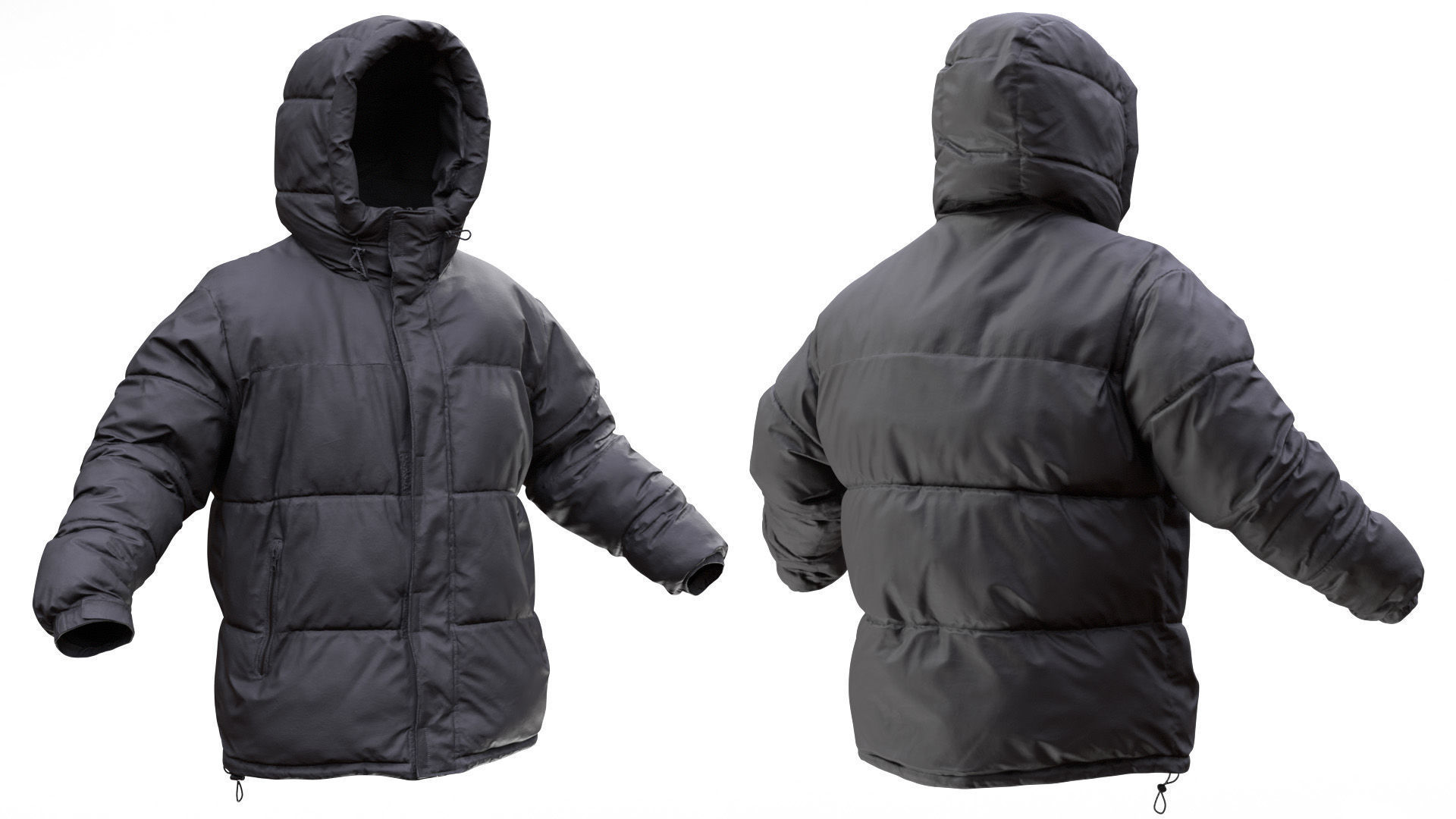 Puffer 10 - All MH Bodies and UE5 Skeletons - Rigged Low-poly 3D model_4