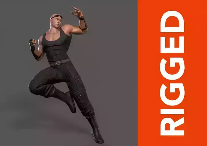 Riddick Rig Free low-poly 3D model