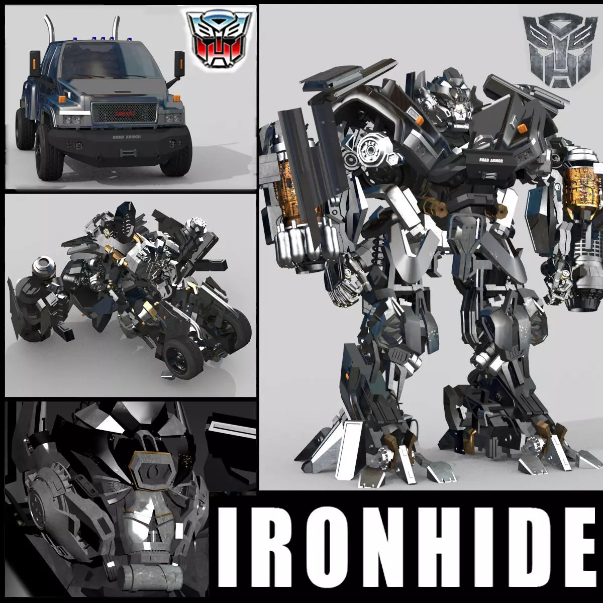 Ironhide Lives On - 3d animated model 3D model_0