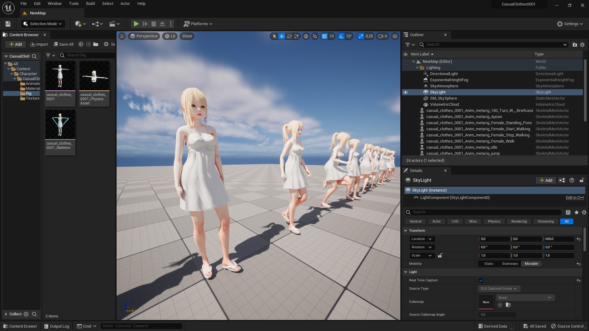 Casual Clothing 0001 - UE5 - Unity - Blender - Animated Low-poly 3D model_8