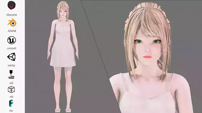 Casual Clothing 0001 - UE5 - Unity - Blender - Animated