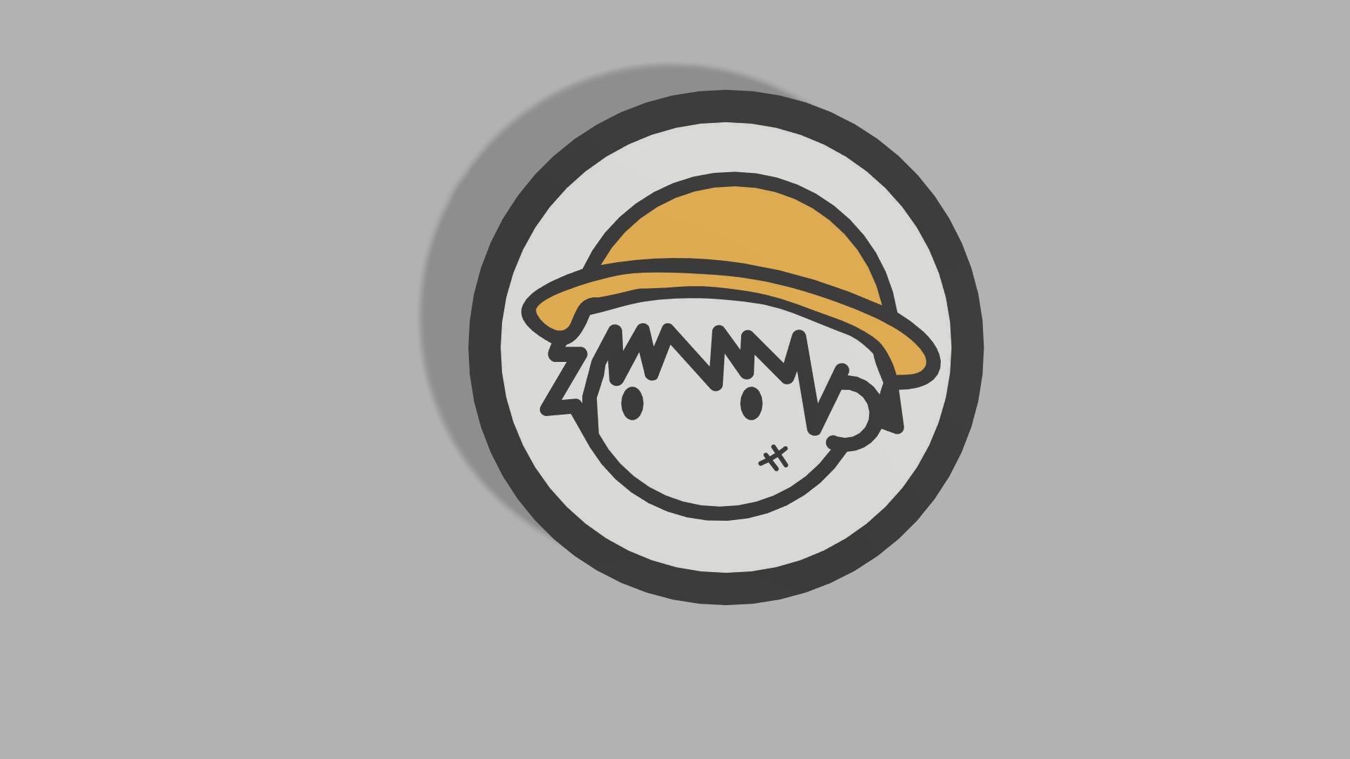 Onepiece-Themed 3D Printable Luffy Coaster 3D print model_2