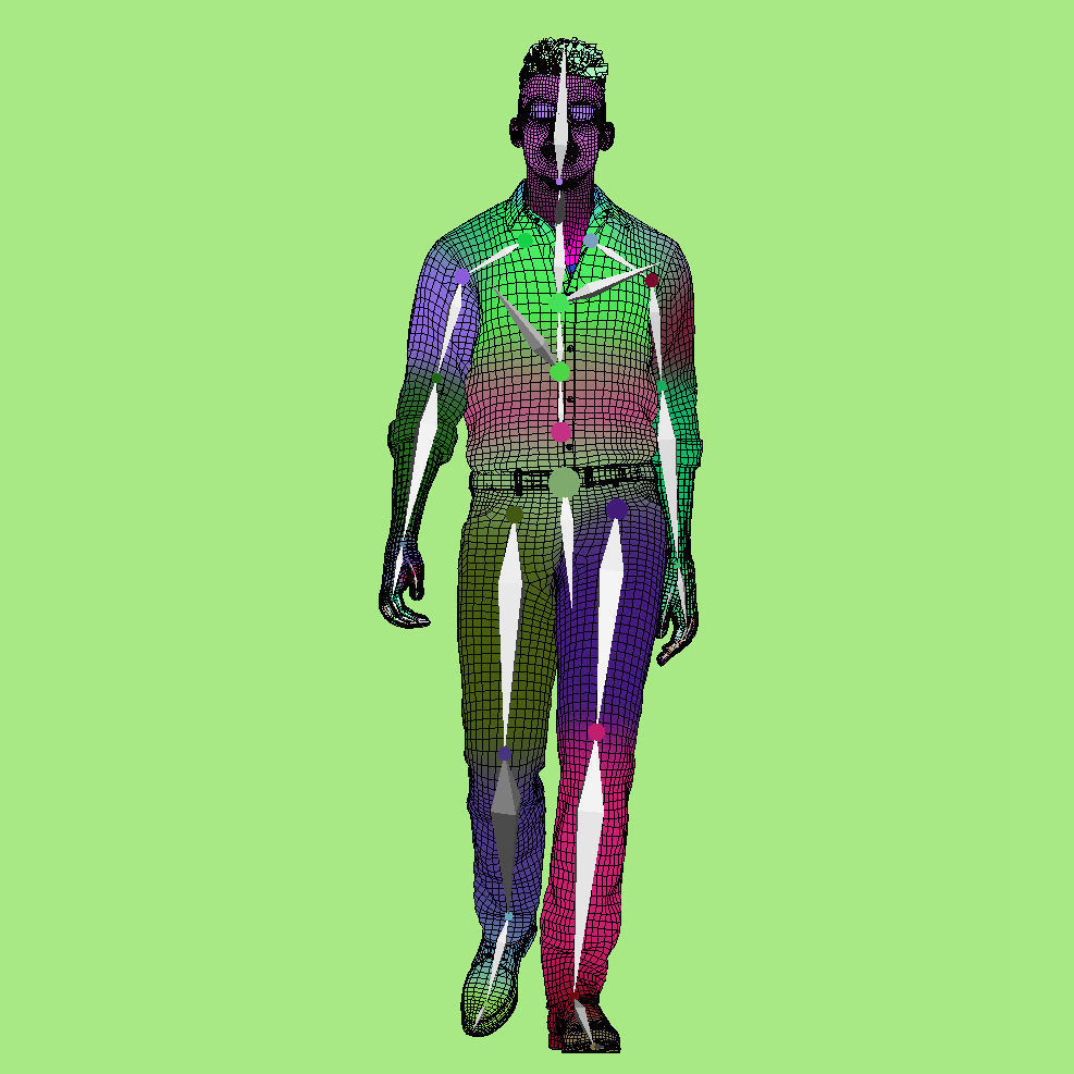 3d rigged Business man 3D model_10