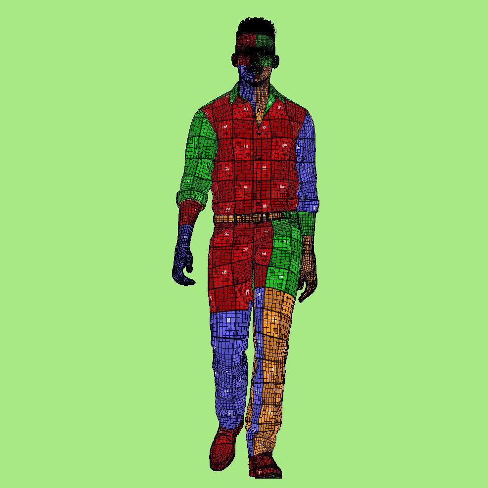 3d rigged Business man 3D model_9