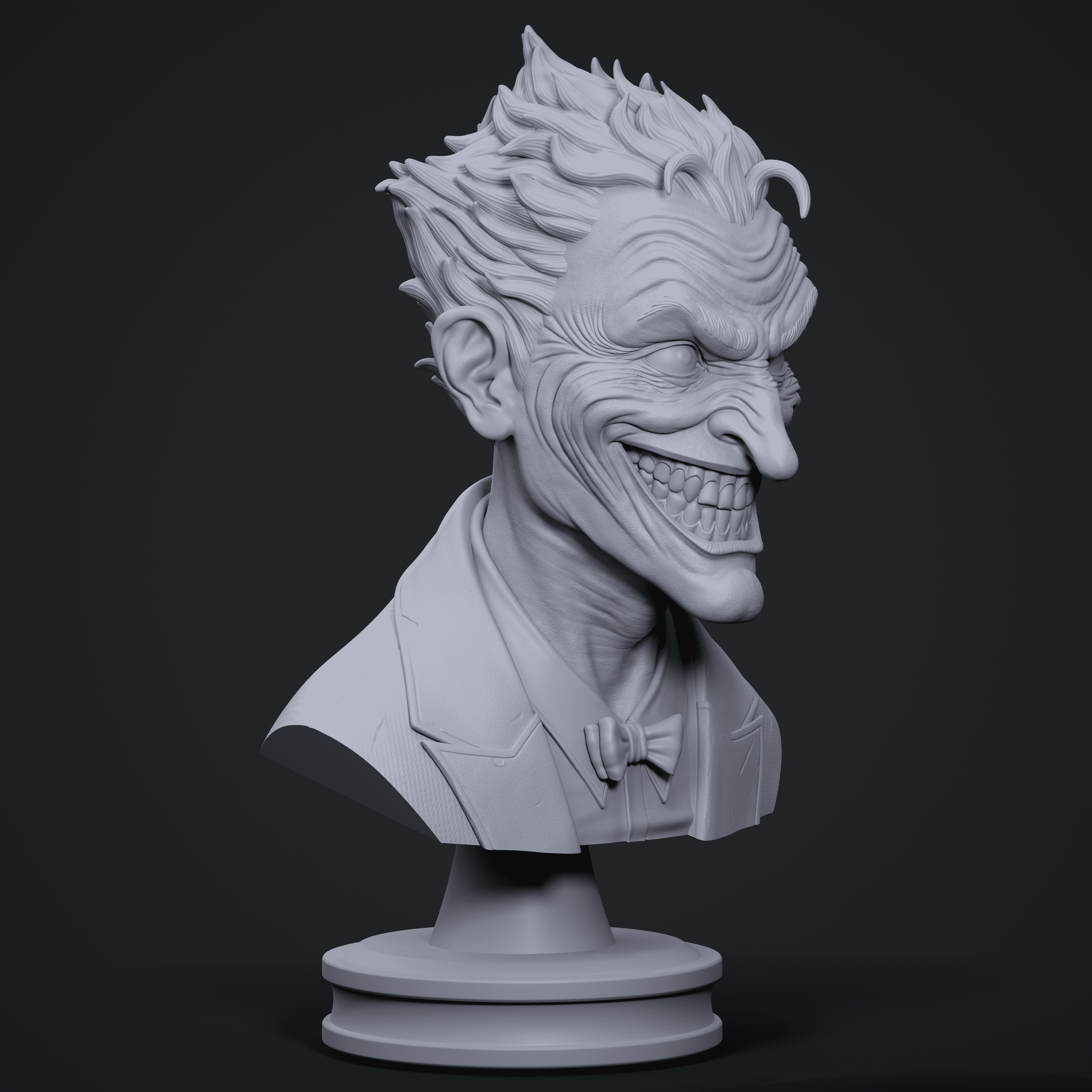 Joker Bust 3D print model_1