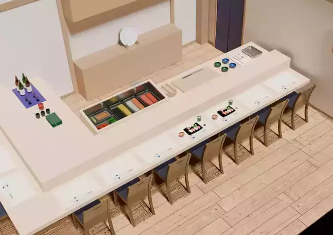 Japanese sushi restaurant