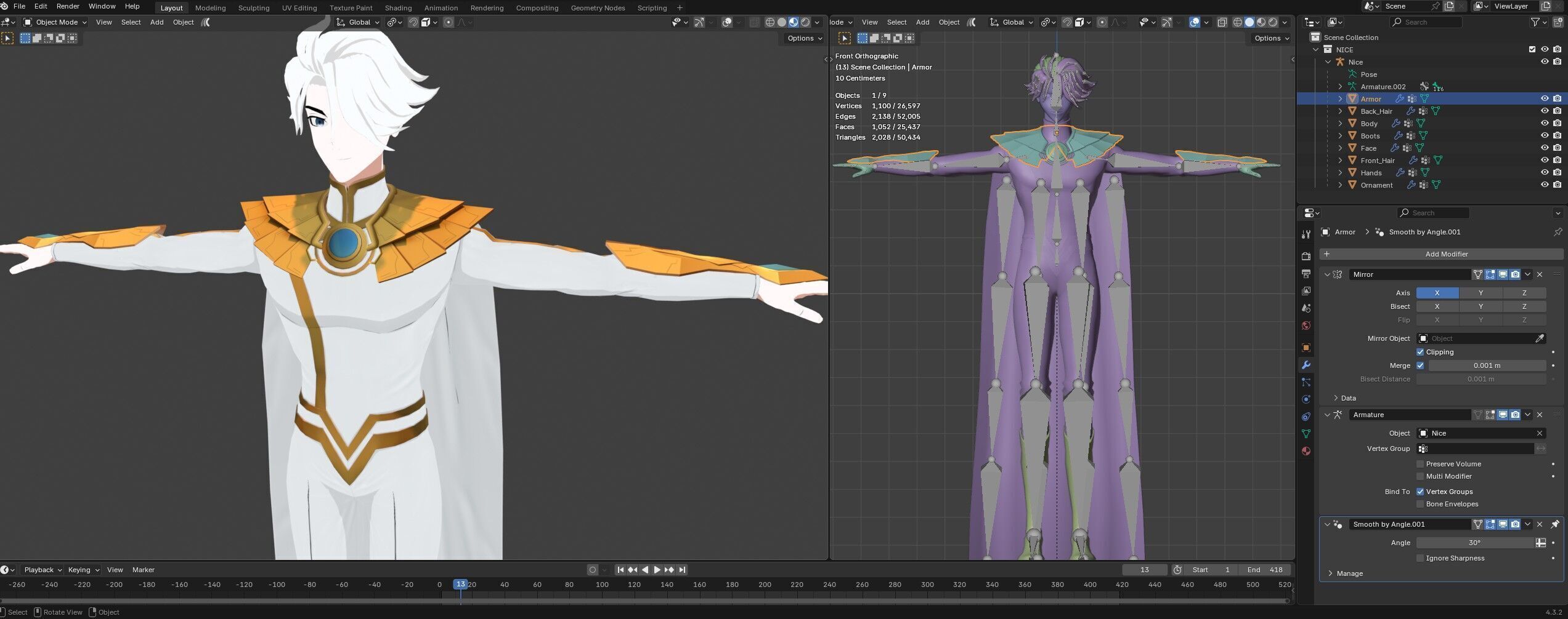 Character Nice to Be Hero Low-poly 3D model_22