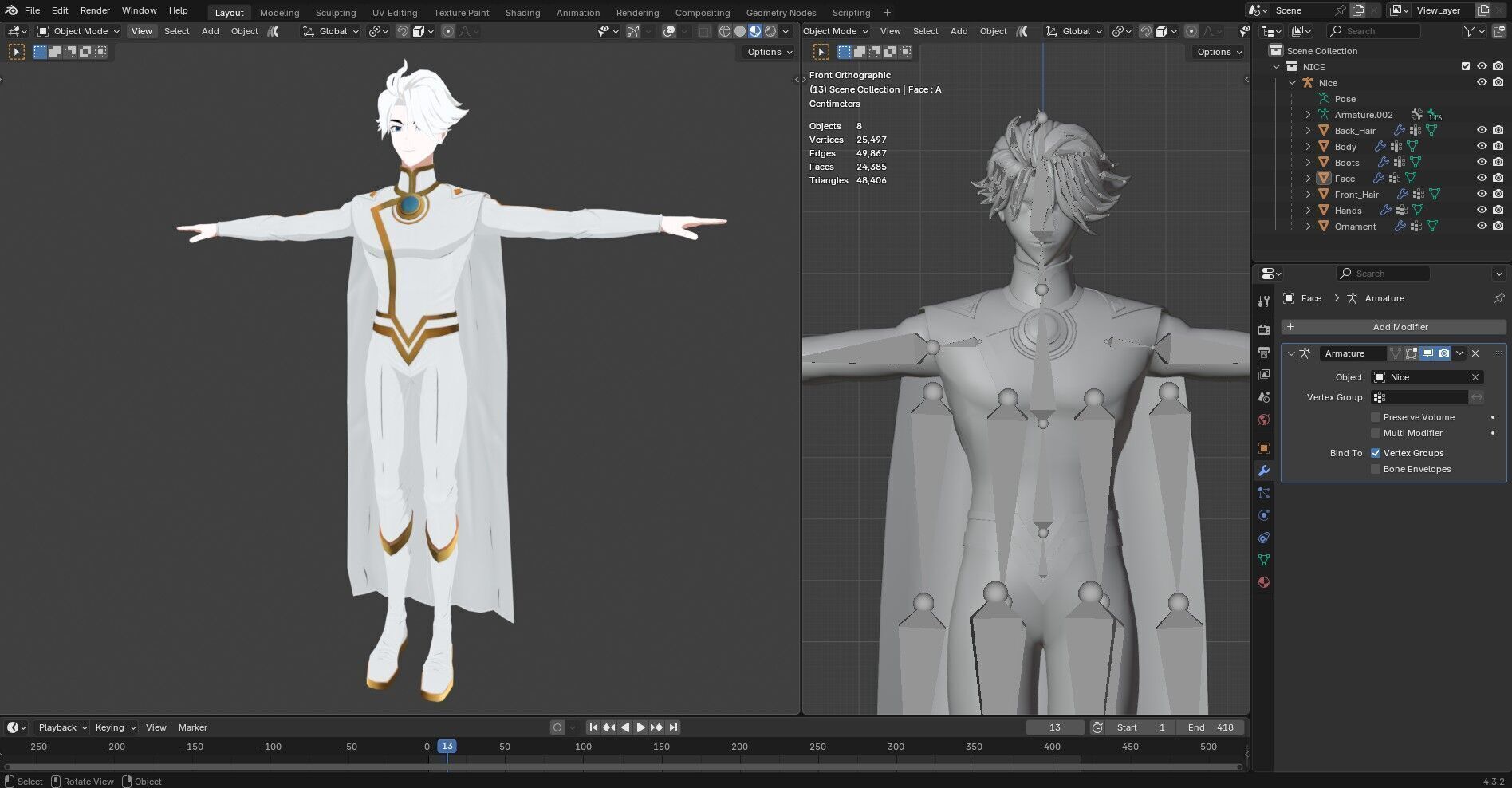 Character Nice to Be Hero Low-poly 3D model_21