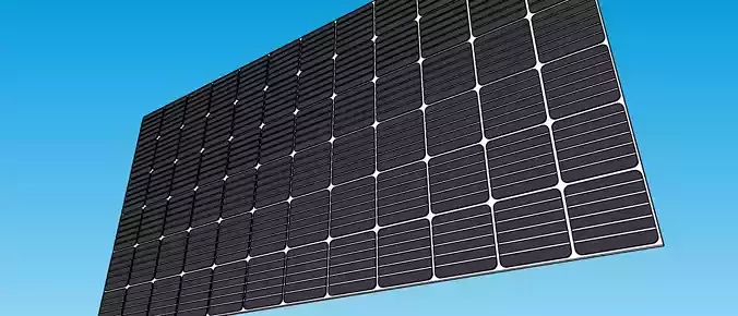 solar panel 3D model