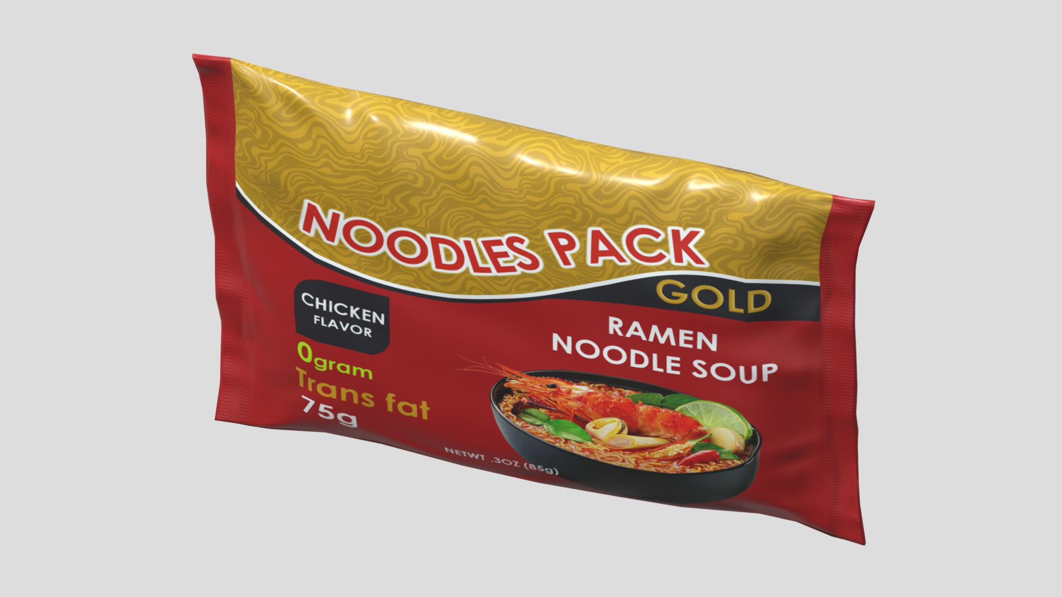 Noodles Pack 02 Low Poly Low-poly 3D model_8