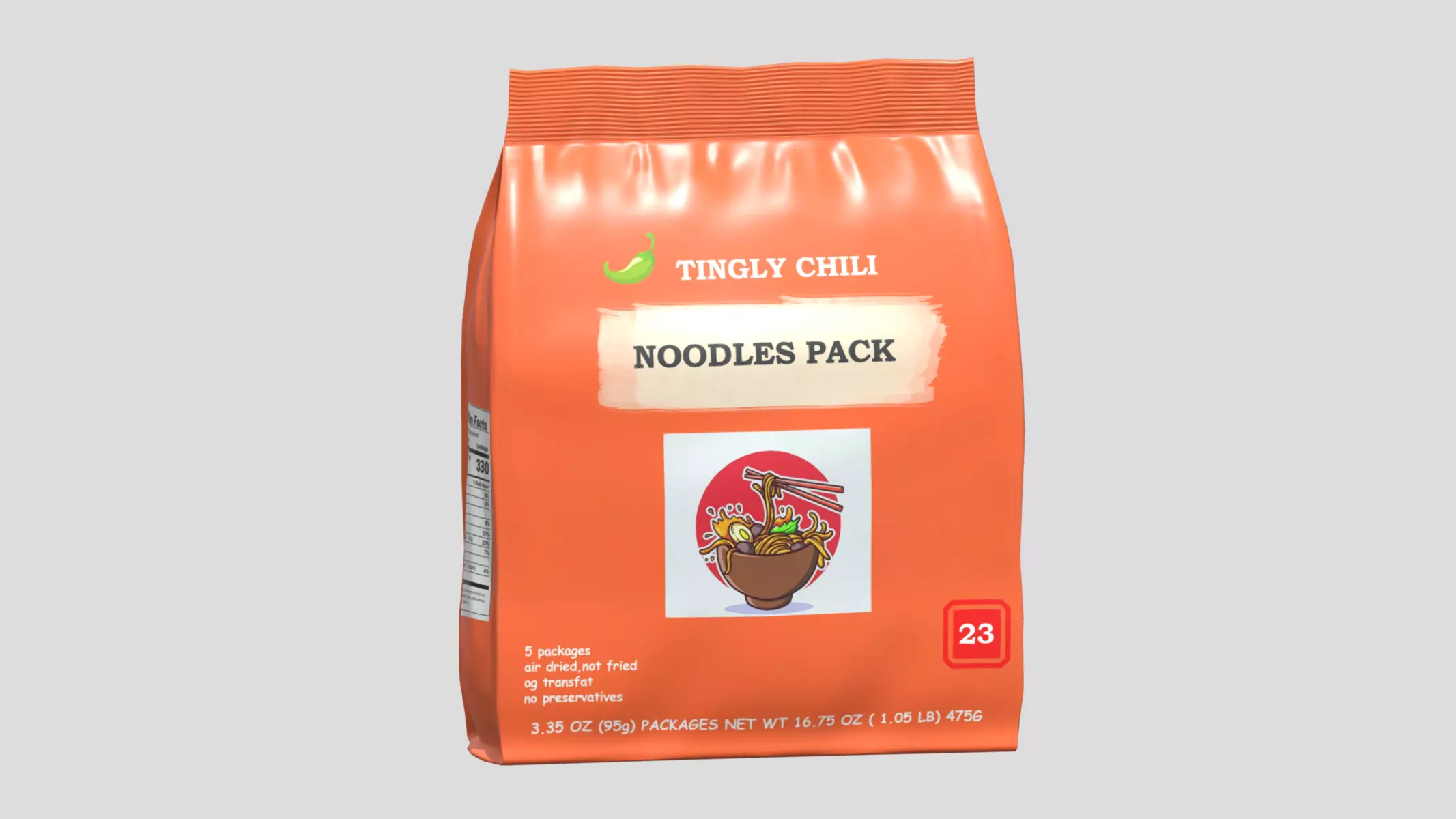 Noodles Pack 03 Low Poly Low-poly 3D model_0