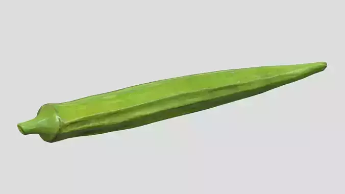 Okra Low Poly Low-poly 3D model