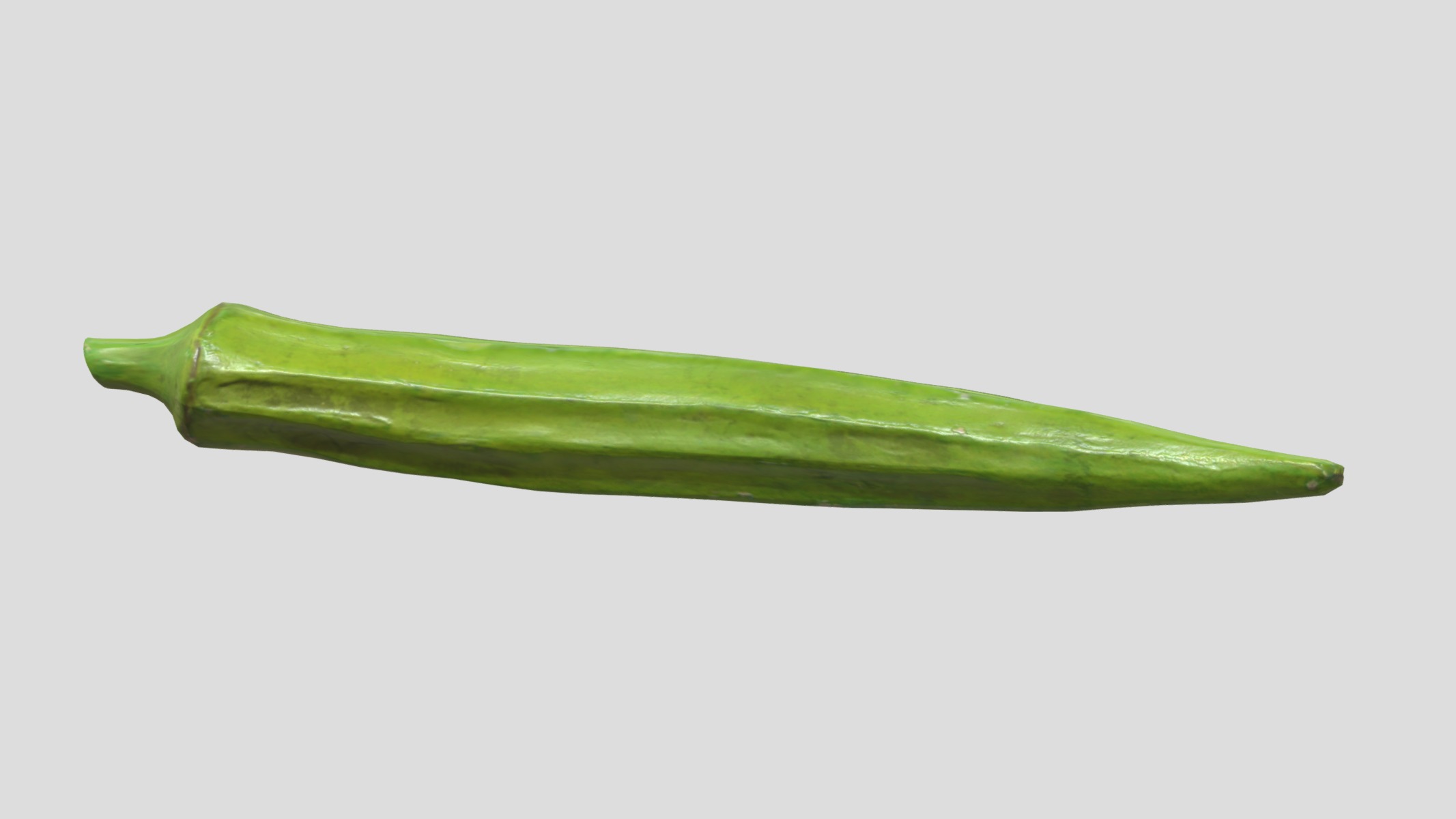 Okra Low Poly Low-poly 3D model_6