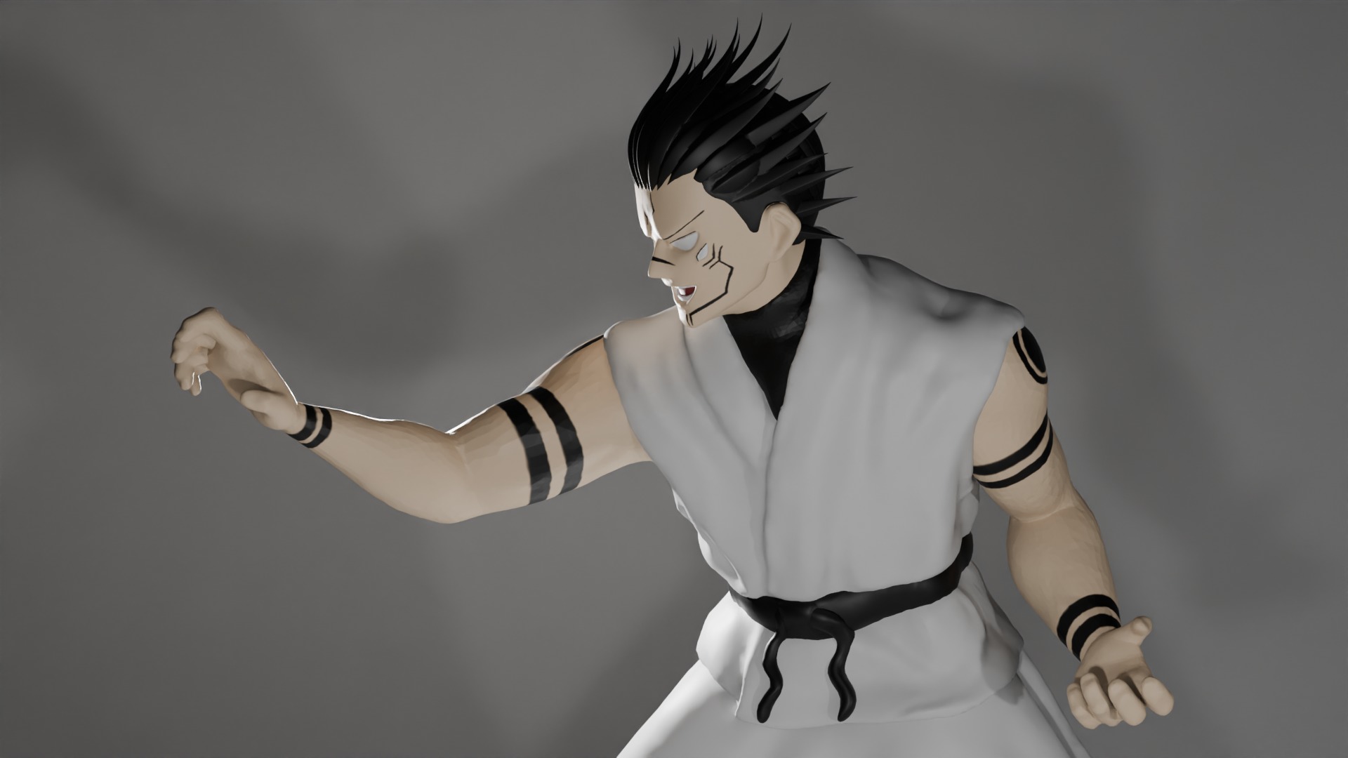 Ryomen Sukuna Megumi form figure - Jujutsu Kaisen  3D print model_2