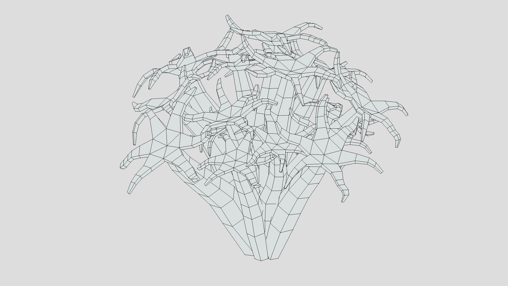 Organ Pipe Coral Low Poly Low-poly 3D model_9