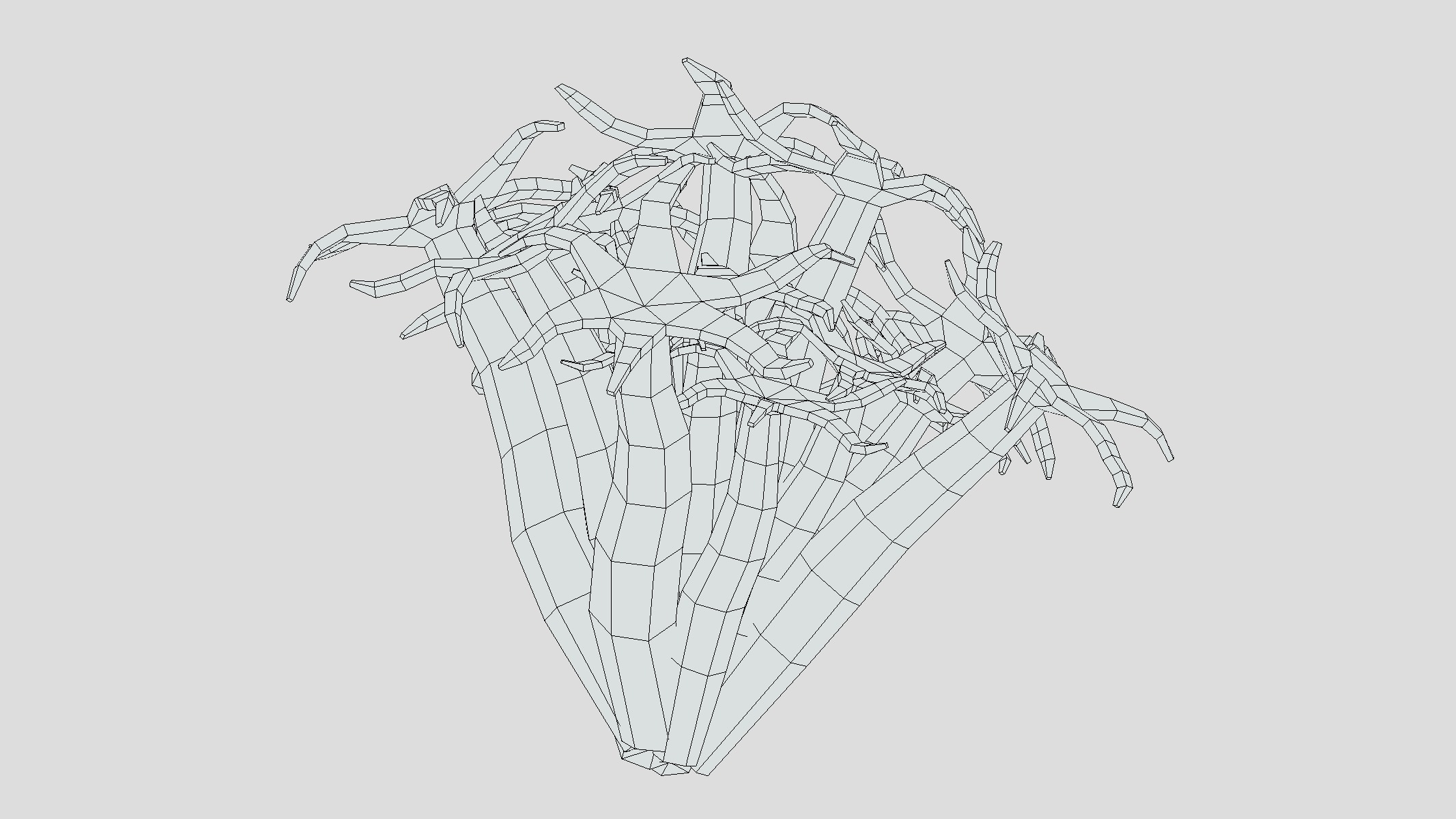 Organ Pipe Coral Low Poly Low-poly 3D model_5