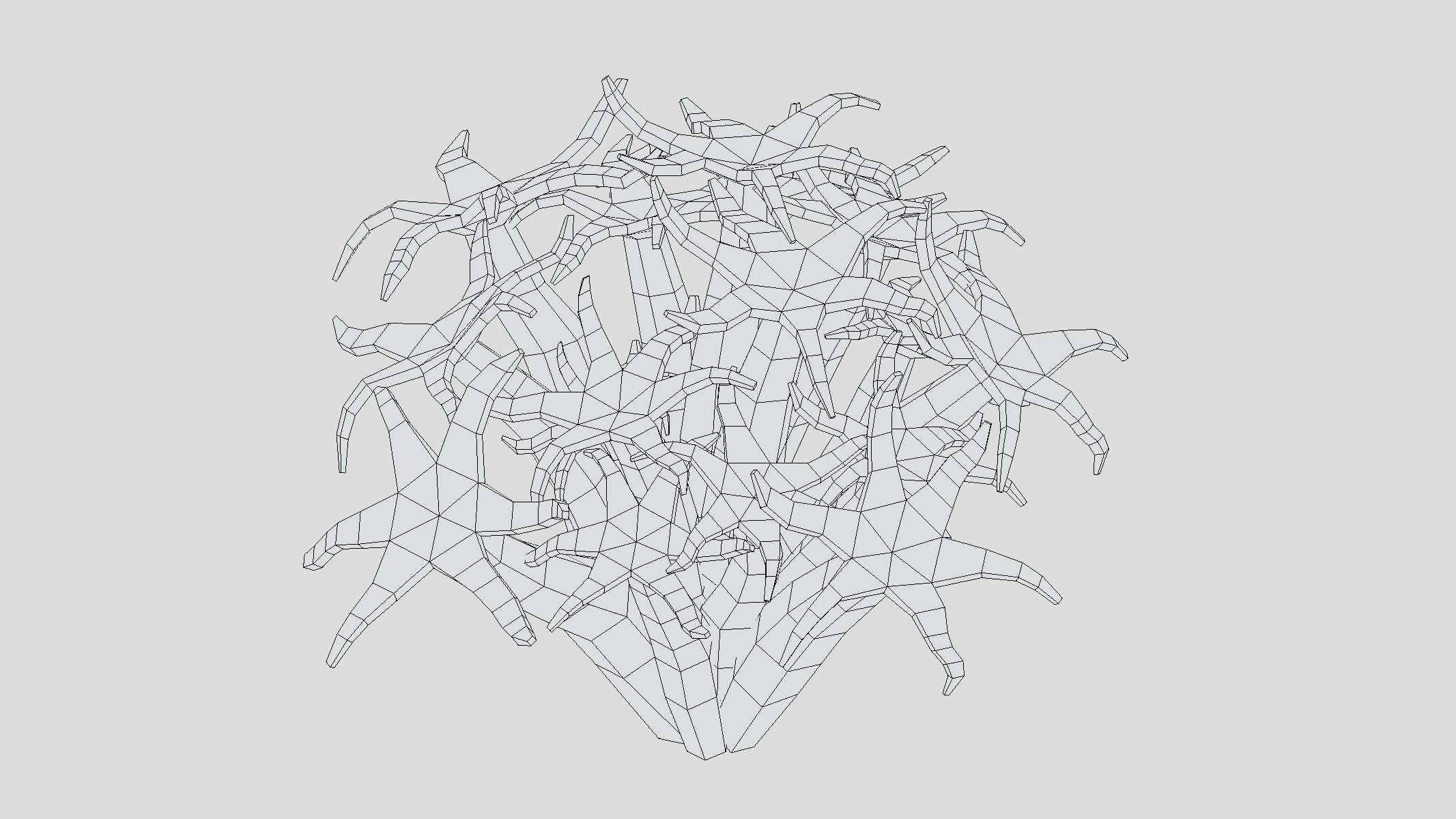 Organ Pipe Coral Low Poly Low-poly 3D model_3